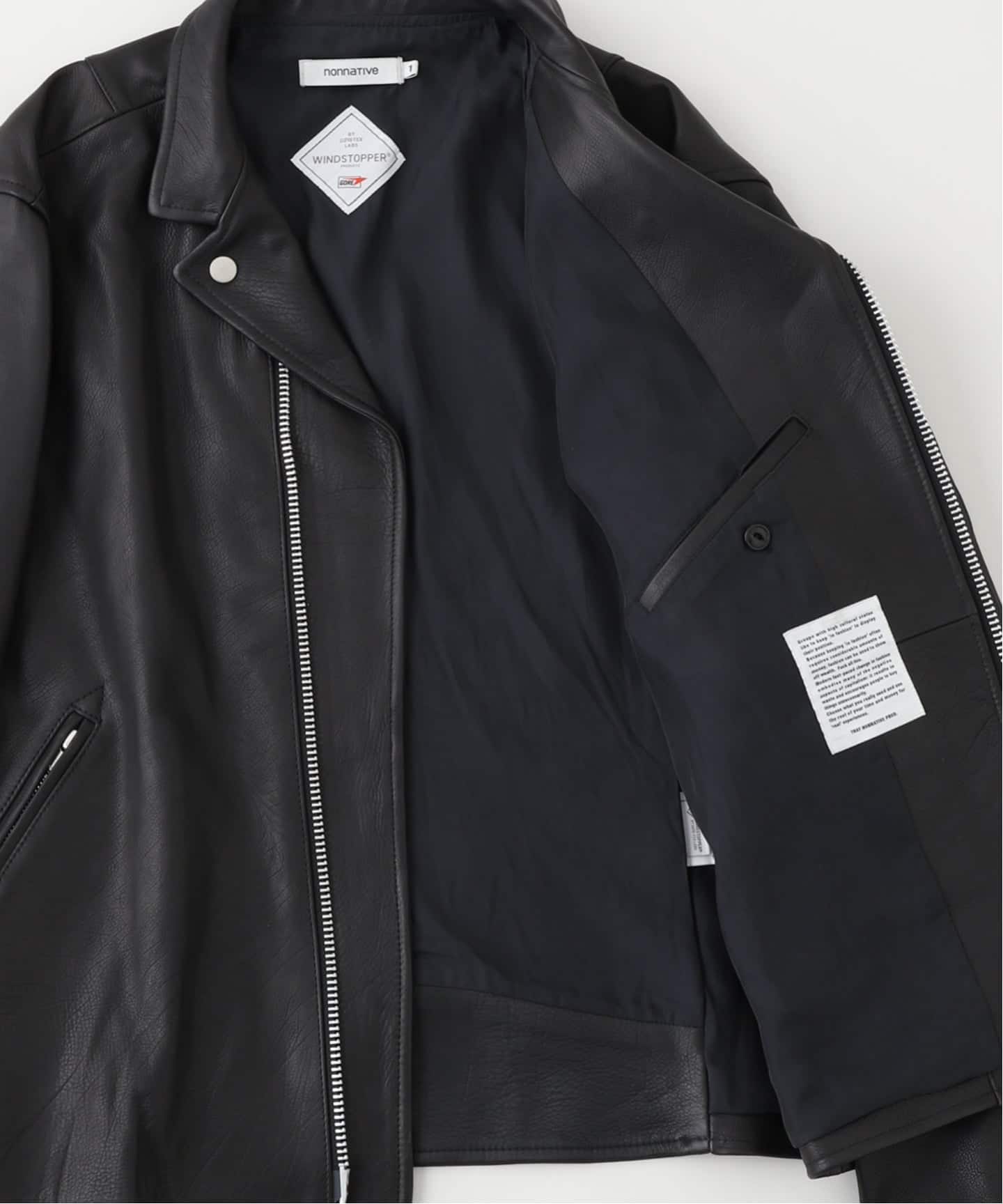 nonnative (ノンネイティブ) RIDER BLOUSON COW LEATHER WITH