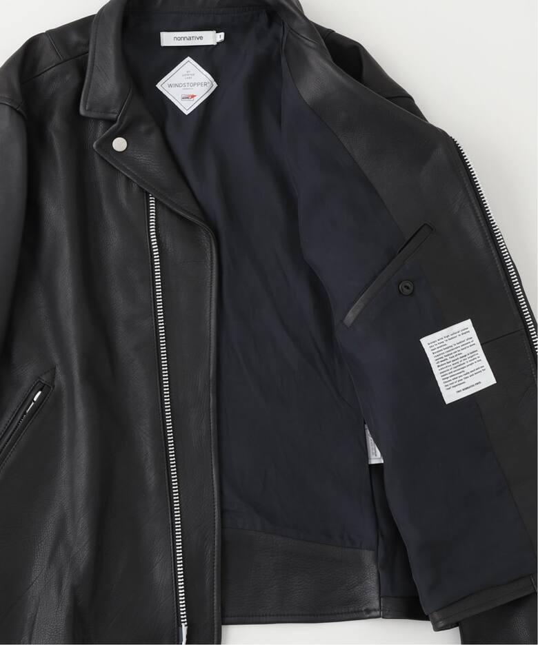 nonnative (ノンネイティブ) RIDER BLOUSON COW LEATHER WITH 