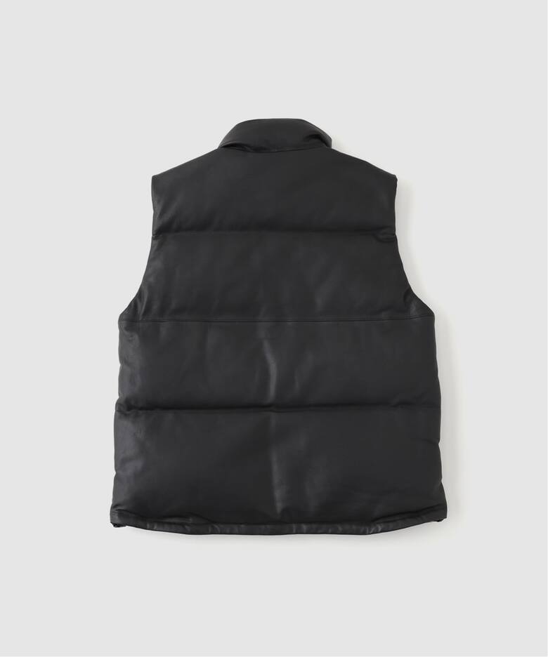 nonnative (ノンネイティブ) EXPLORER DOWN VEST COW LEATHER（ダウン 