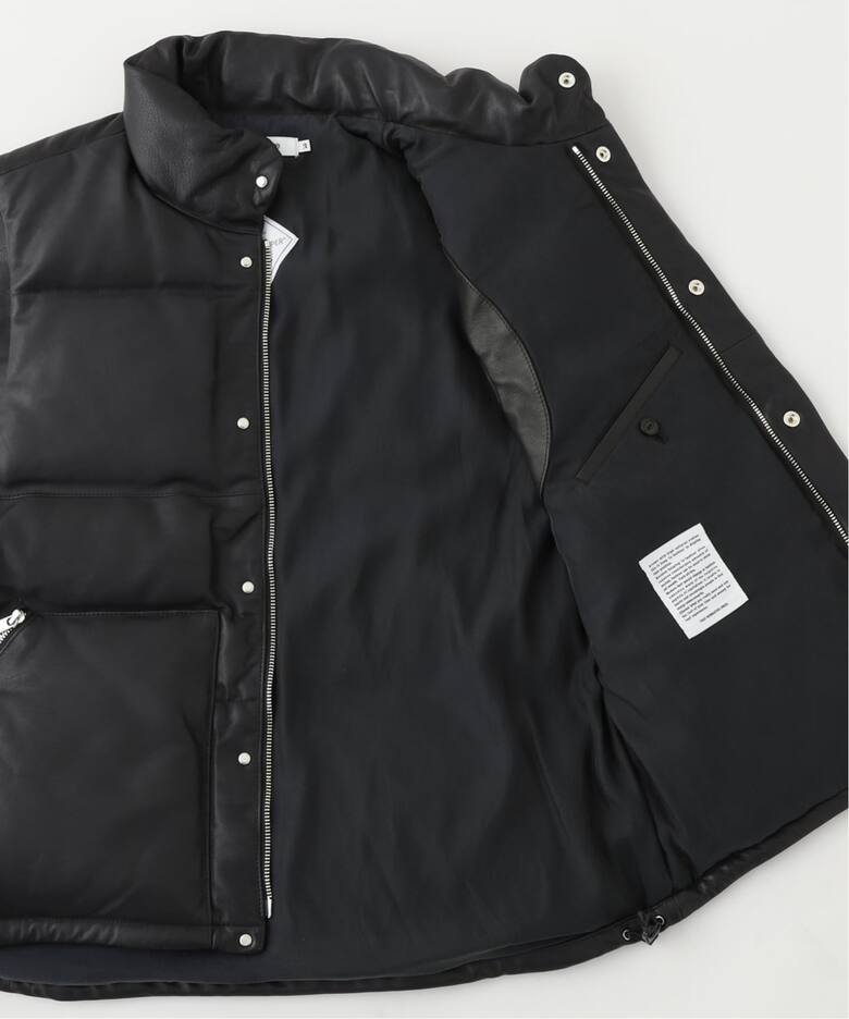 nonnative (ノンネイティブ) EXPLORER DOWN VEST COW LEATHER（ダウン 