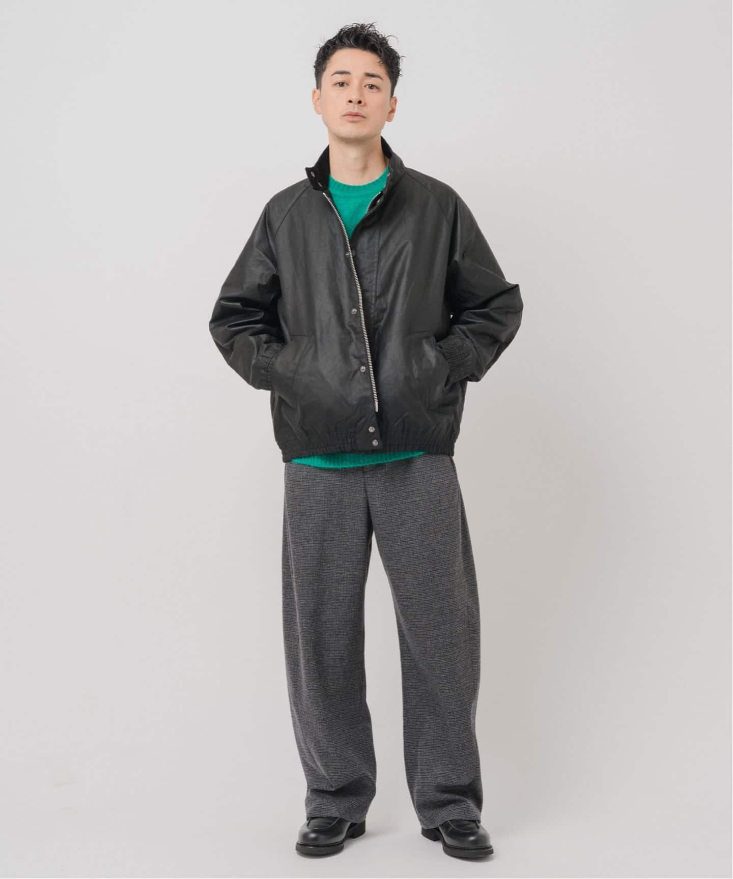 Barbour トランスポート　ブラック　ワックス　サイズ38 Barbour / OS TRANSPORT WAX トランスポート38