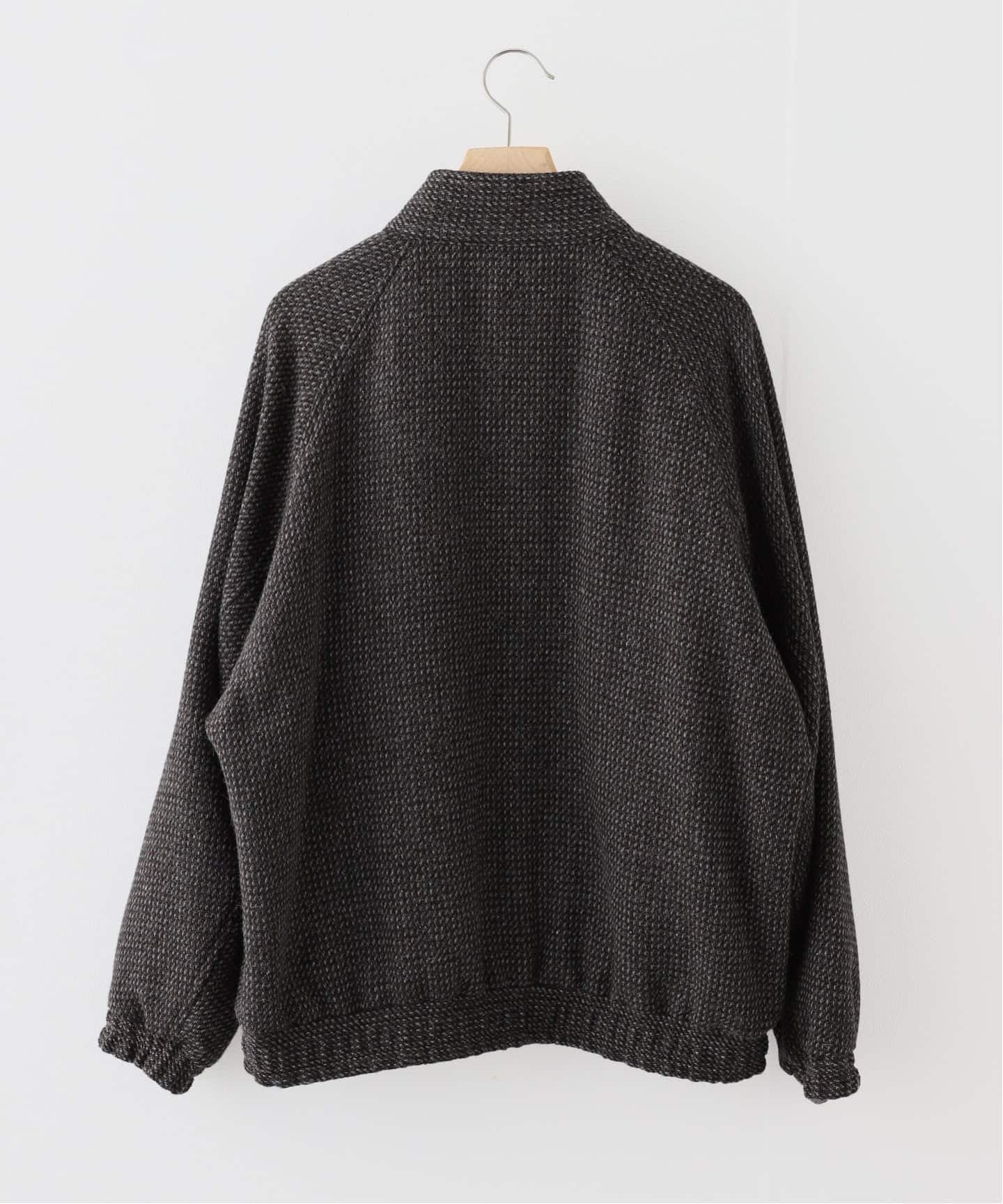 AURALEE (オーラリー) ALPACA WOOL SILK TWEED ZIP BLOUS