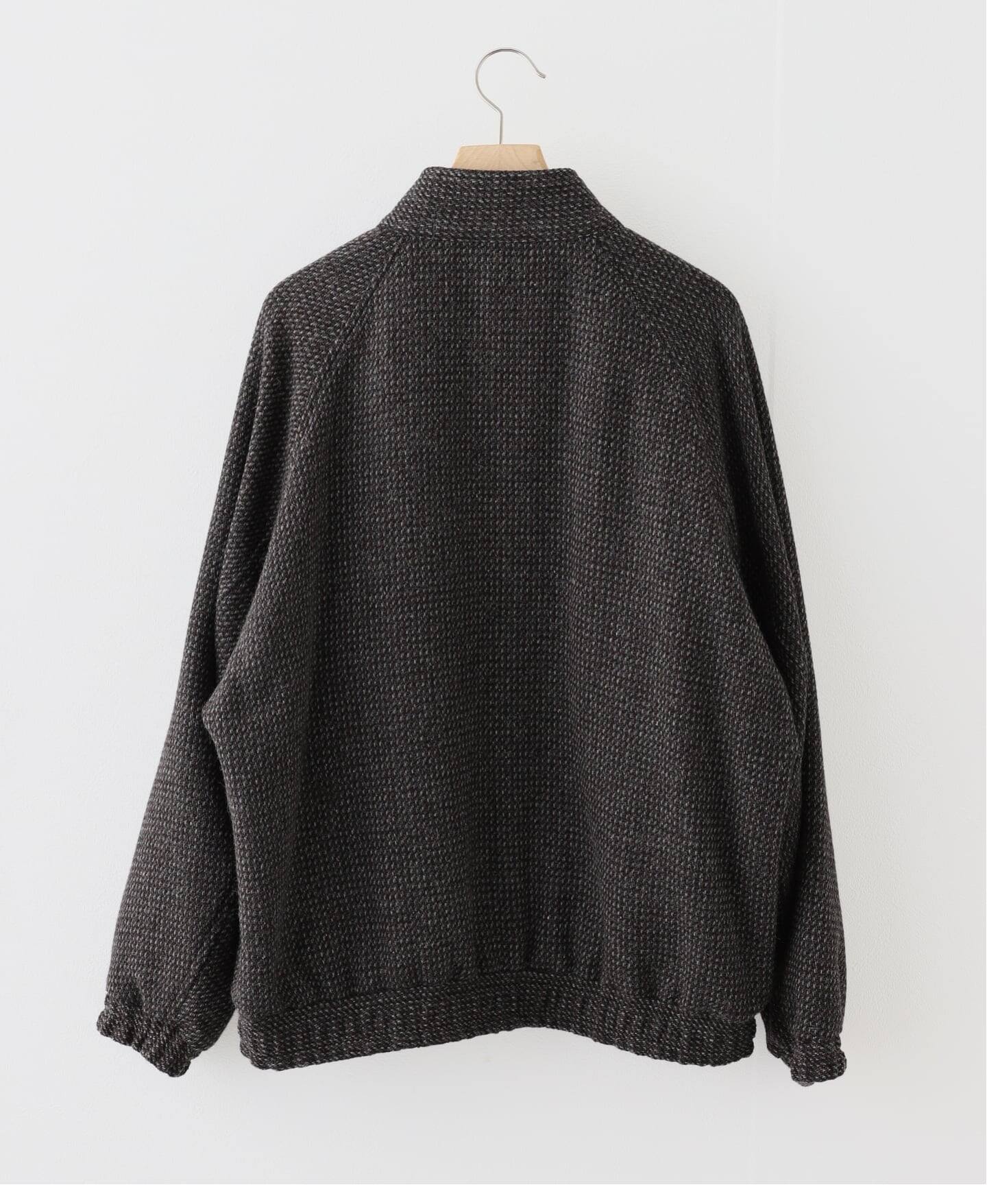 AURALEE (オーラリー) ALPACA WOOL SILK TWEED ZIP BLOUS A25AB03LS 