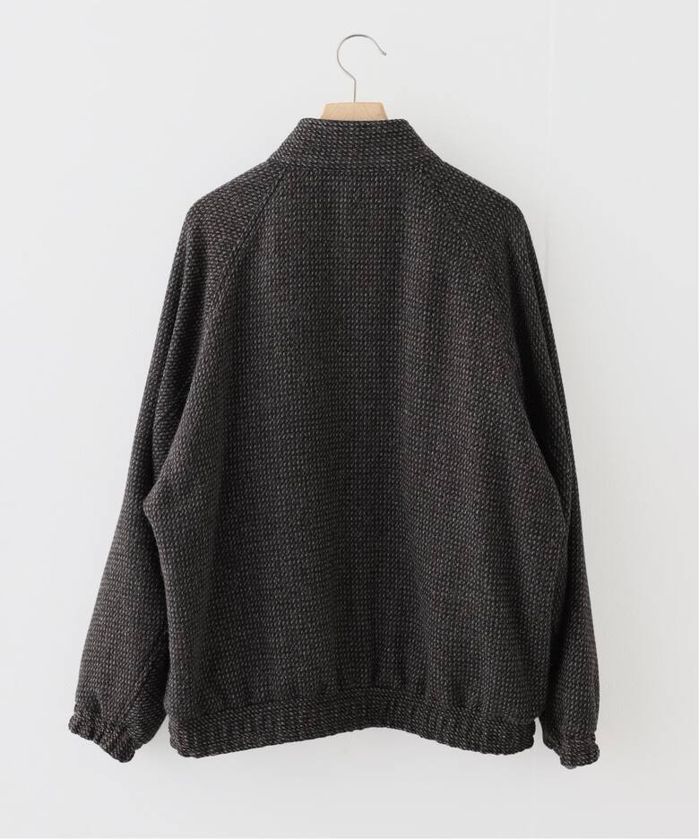 AURALEE (オーラリー) ALPACA WOOL SILK TWEED ZIP BLOUS A25AB03LS 