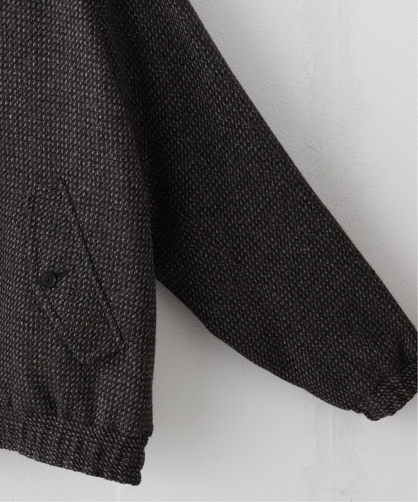 AURALEE (オーラリー) ALPACA WOOL SILK TWEED ZIP BLOUS A25AB03LS