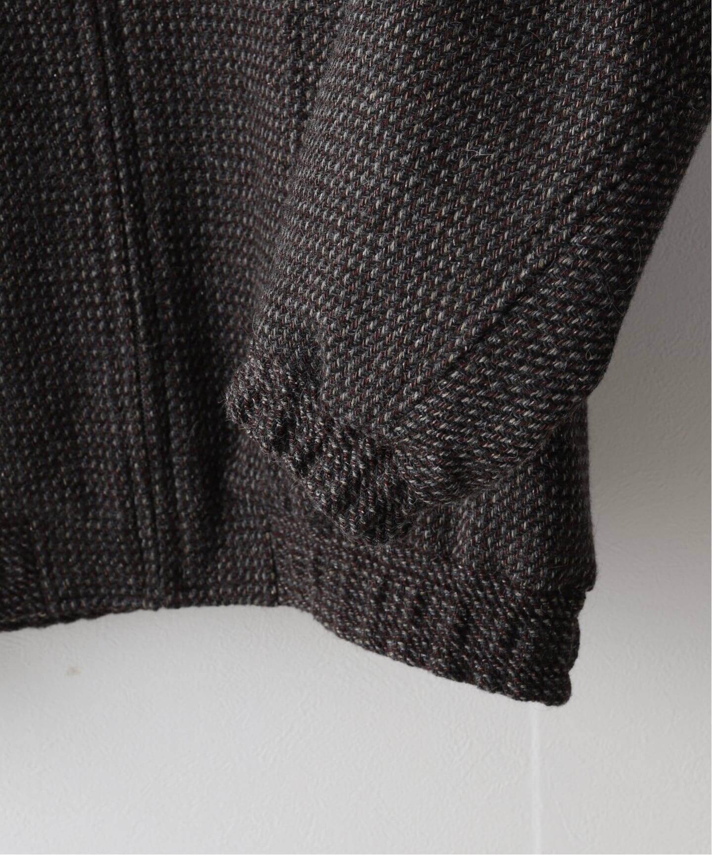 AURALEE (オーラリー) ALPACA WOOL SILK TWEED ZIP BLOUS A25AB03LS 