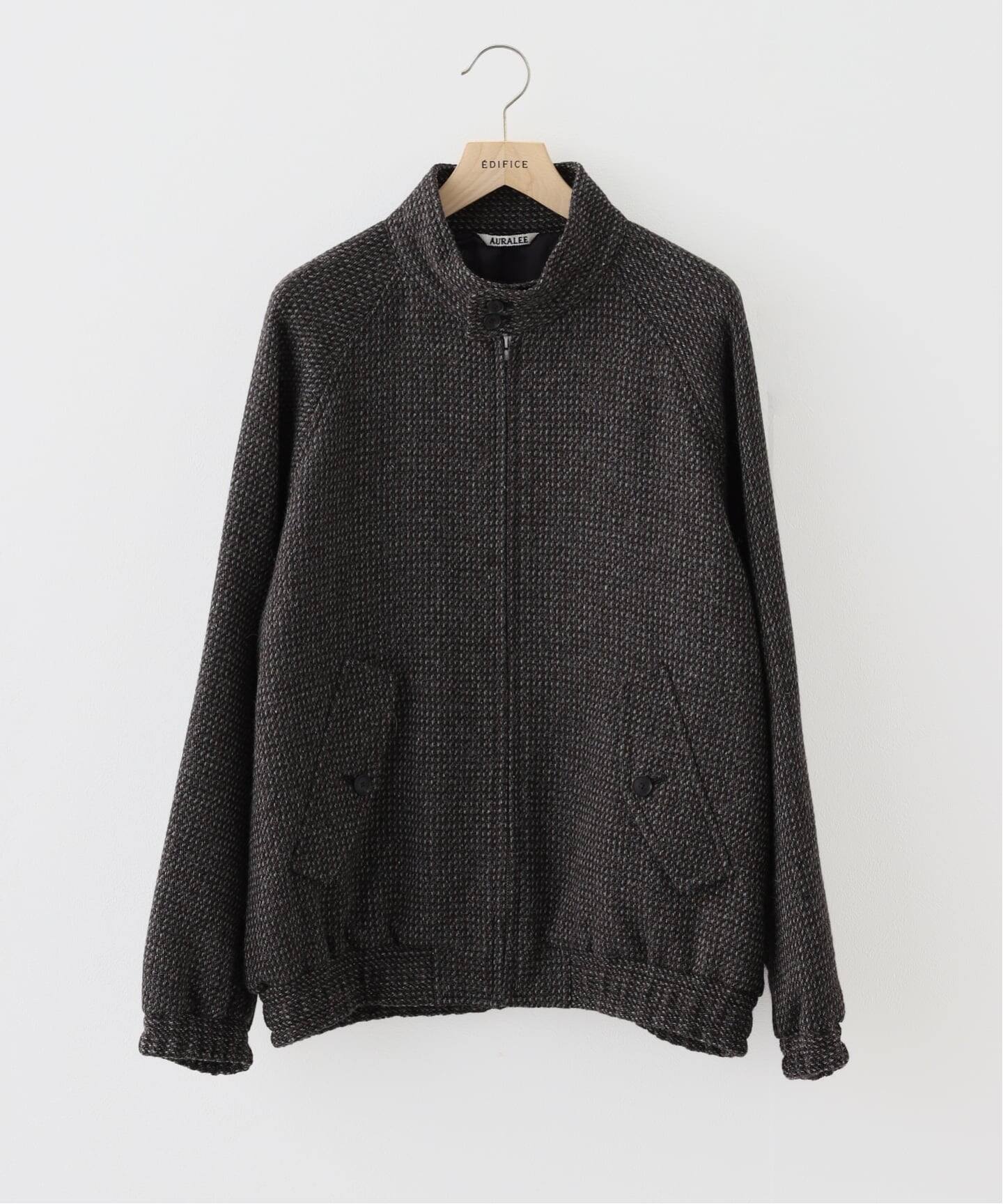 AURALEE (オーラリー) ALPACA WOOL SILK TWEED ZIP BLOUS A25AB03LS 