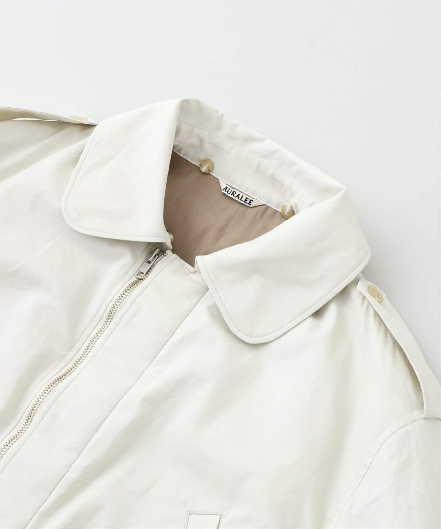 AURALEE (オーラリー) WASHED FINX COTTON GABARDINE FLIGHT BLOUSON