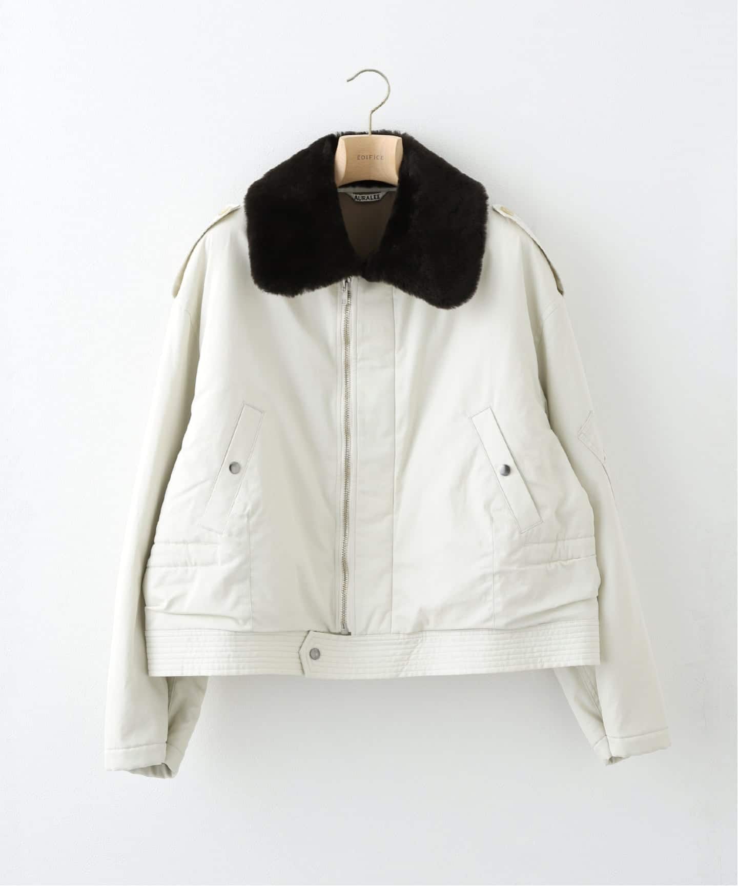 AURALEE (オーラリー) WASHED FINX COTTON GABARDINE FLIGHT BLOUSON