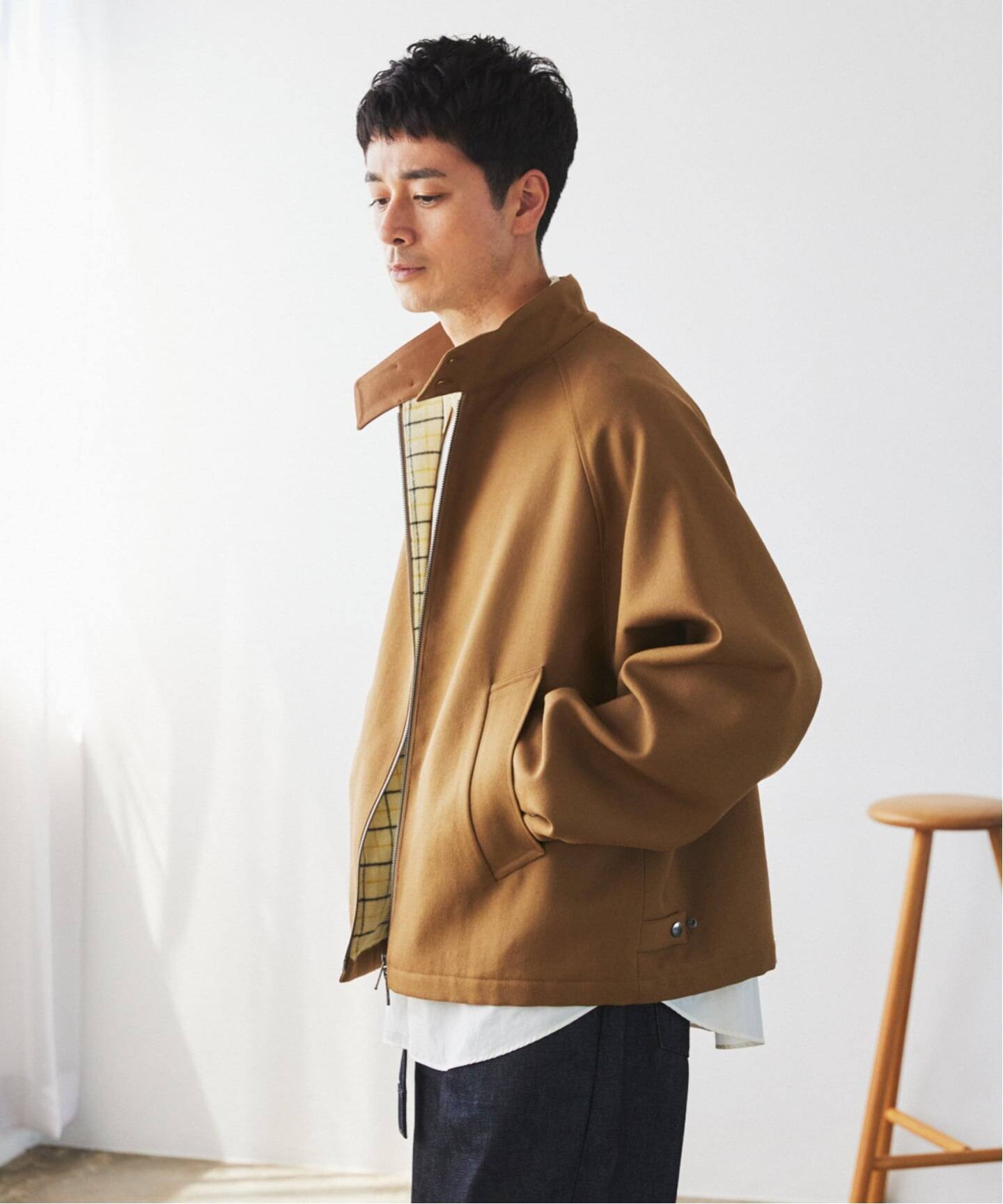 BARACUTA x EDIFICE バラクータ エディフィス 25AW 別注 G4 ブルゾン BR253M10ED01 / 25011310011130 L キャメル スイングトップ ドライバーズジャケット ハリントン アウター【中古】【BARACUTA × EDIFICE】 BARACUTA(バラク―タ) 別注 G4 ブルゾン（その他ブルゾン／アウター