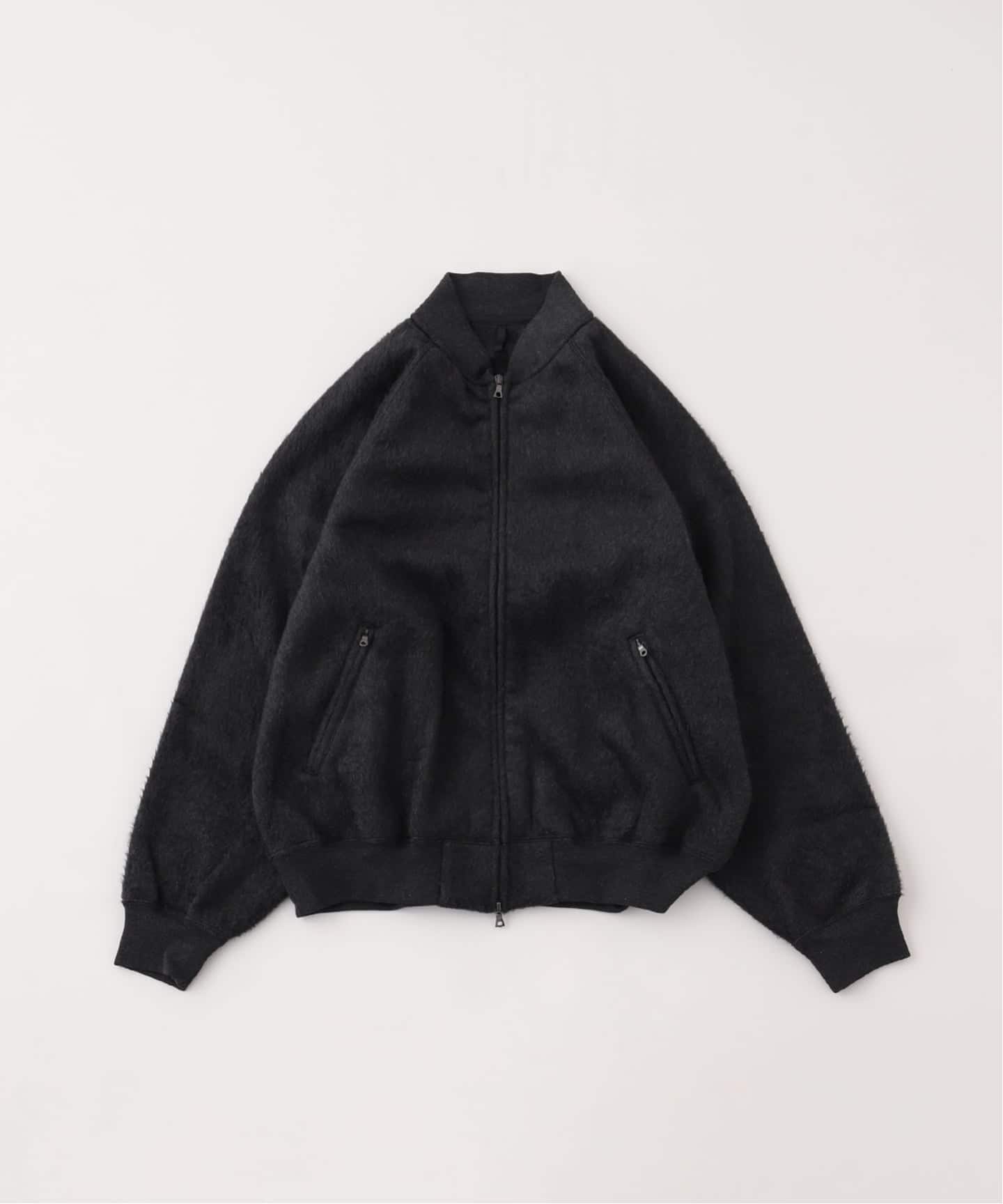 blurhms(ブラームス) Pe/Silk Fleece Bomber ジャケット（ボア