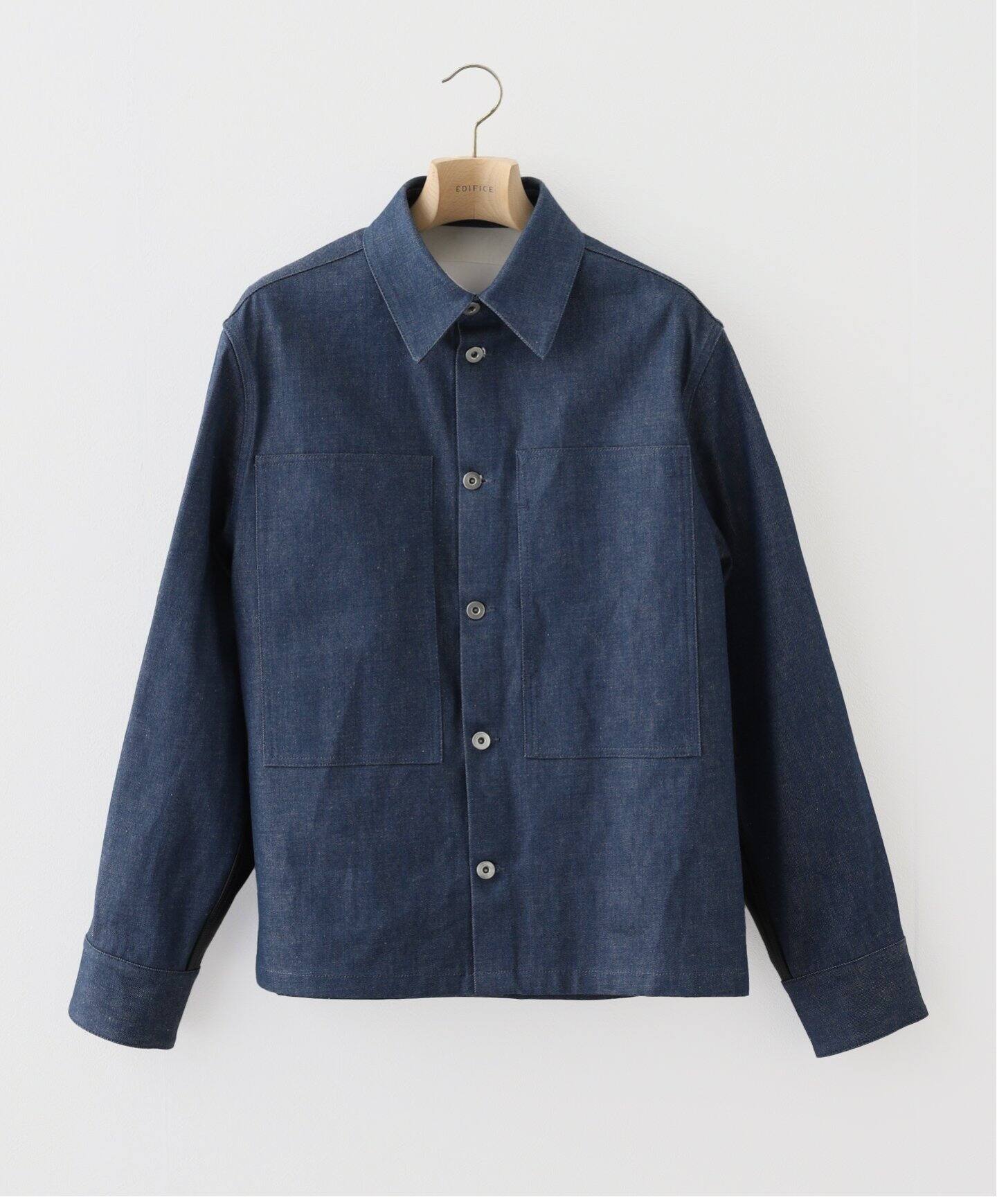 JIL SANDER 22ss 心細 Patched Baseball Shirt