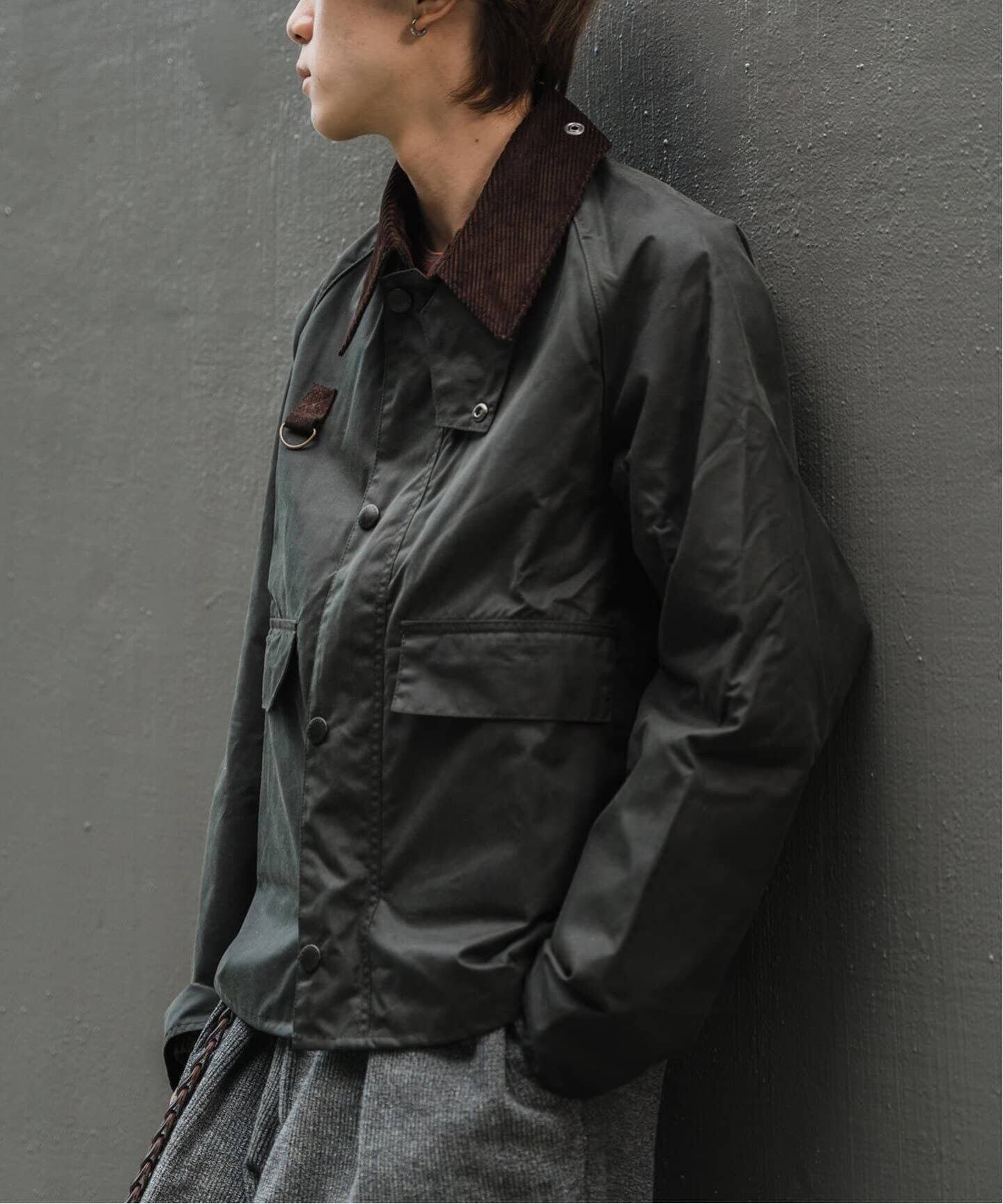 【Barbour】EDIFICE/エディフィス別注　22年春　38 バブアー エディフィス別注ビデイル 玉虫
