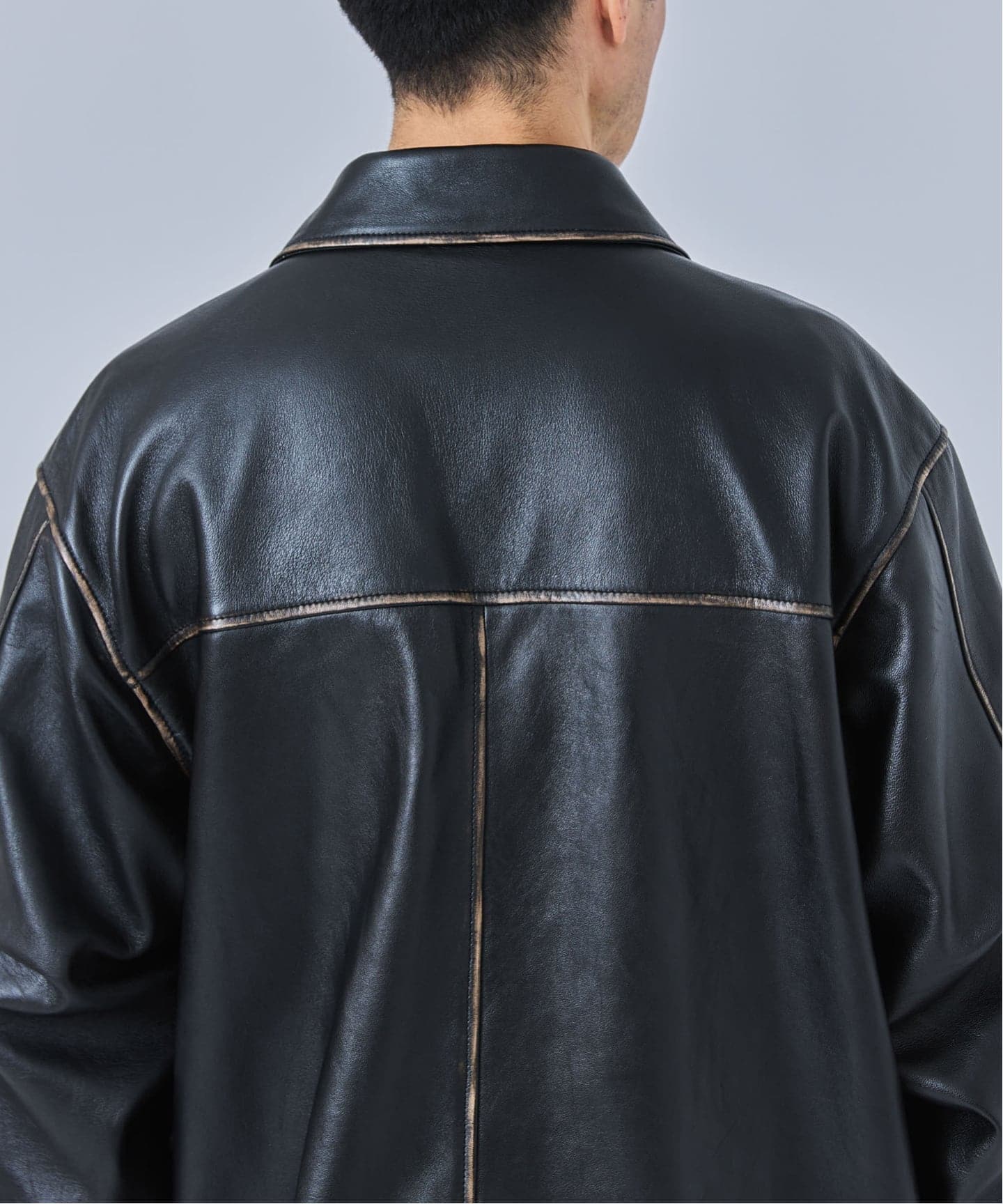 CCU(シーシーユー) 別注 Rub Skin コーチ JK（レザージャケット