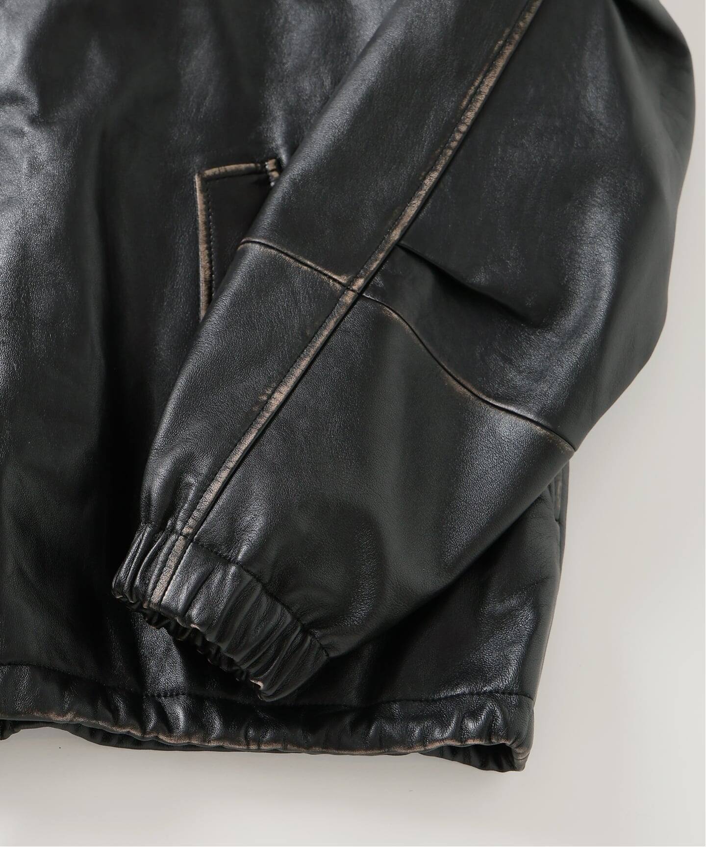 エディフィス別注　CCU (シーシーユー) ピーコート　本革レザーコート CCU(シーシーユー) 別注 Rub Skin コーチ JK（レザージャケット