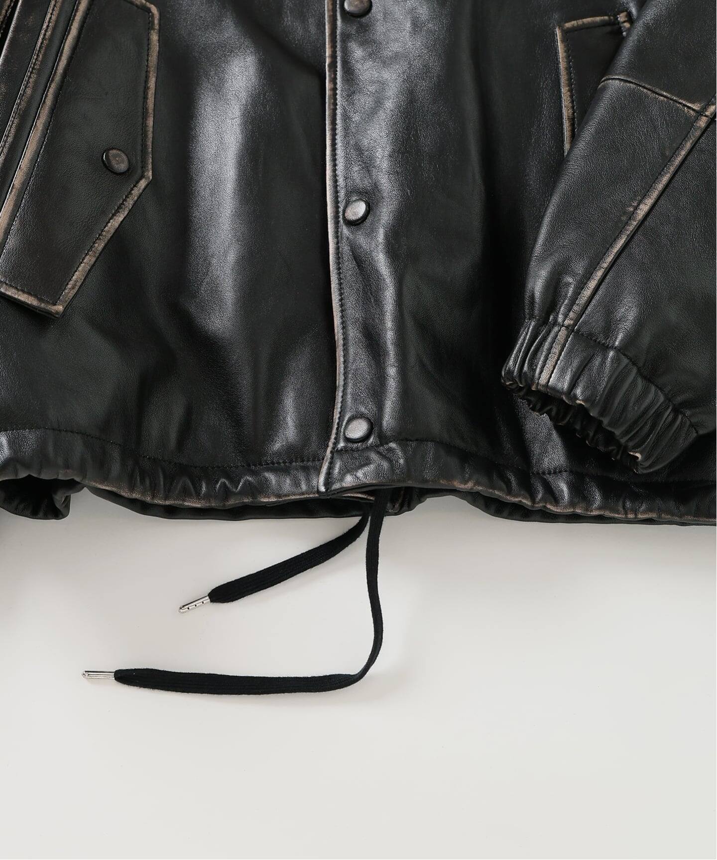 CCU(シーシーユー) 別注 Rub Skin コーチ JK（レザージャケット