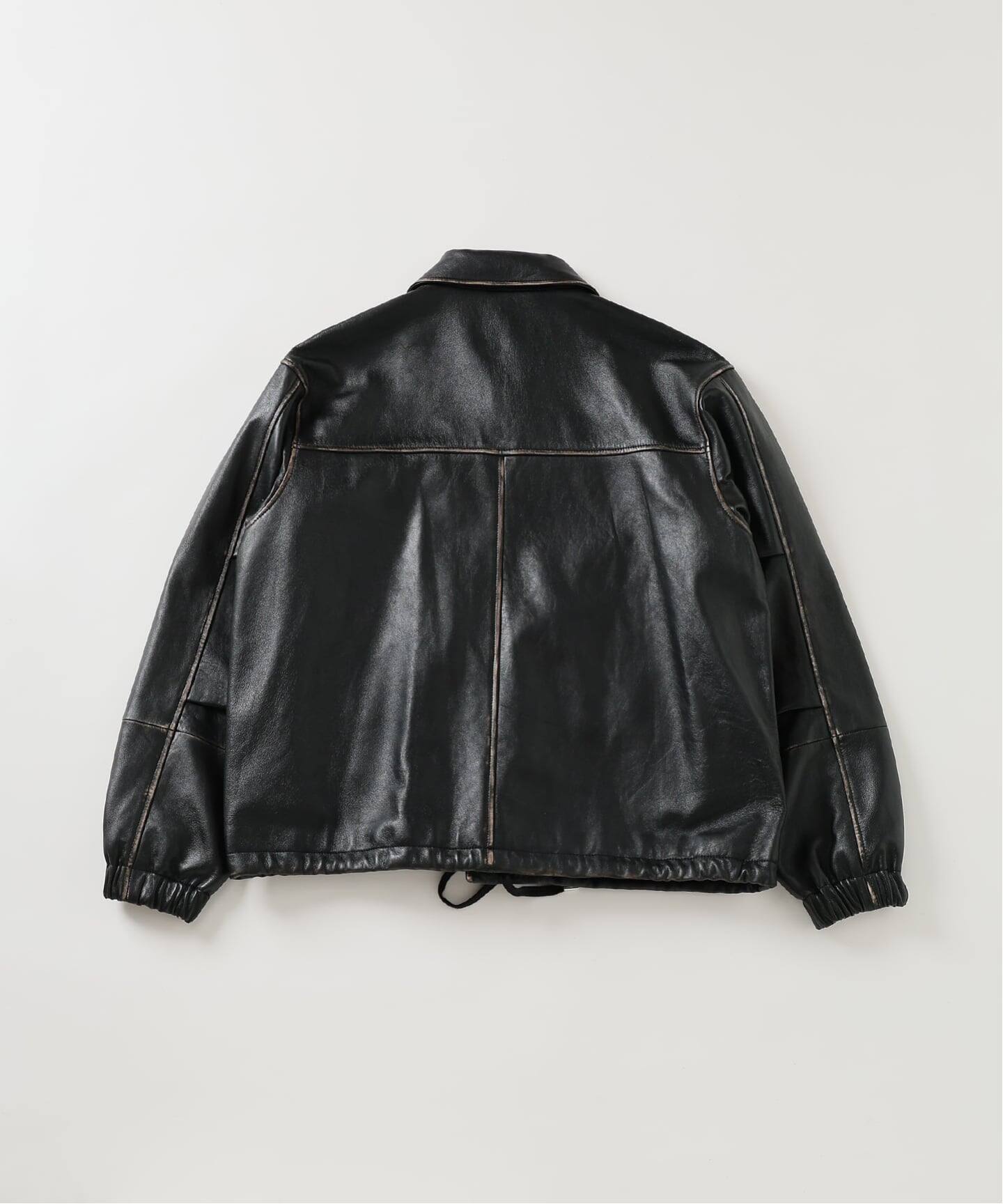 CCU(シーシーユー) 別注 Rub Skin コーチ JK（レザージャケット