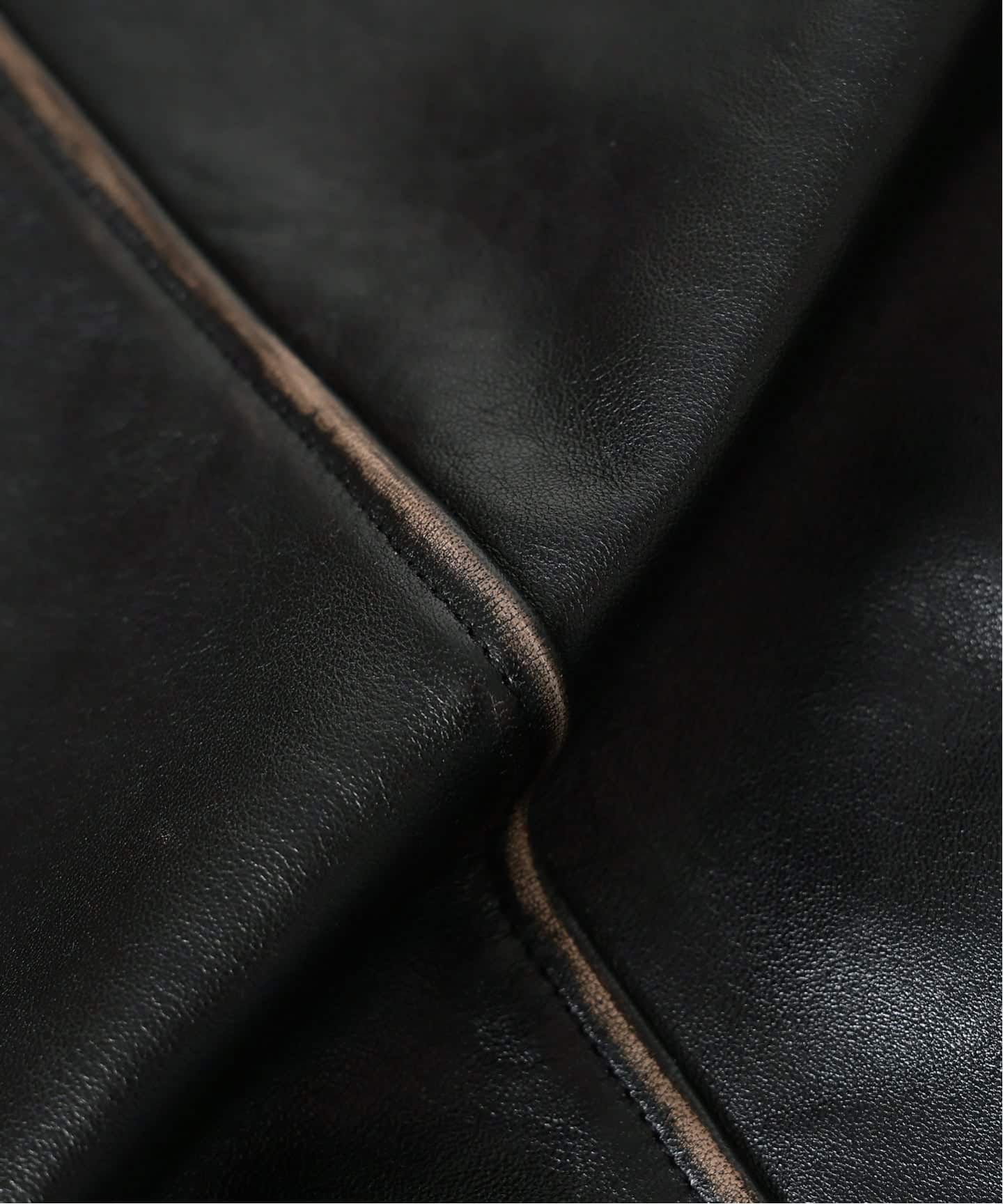 CCU(シーシーユー) 別注 Rub Skin コーチ JK（レザージャケット