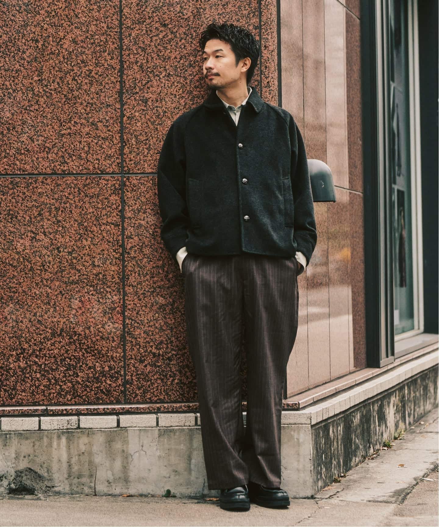 417 エディフィス（417 EDIFICE）/ラウンドカラーブルゾン ラウンドカラーブルゾン（その他ブルゾン／アウター）｜417 EDIFICE