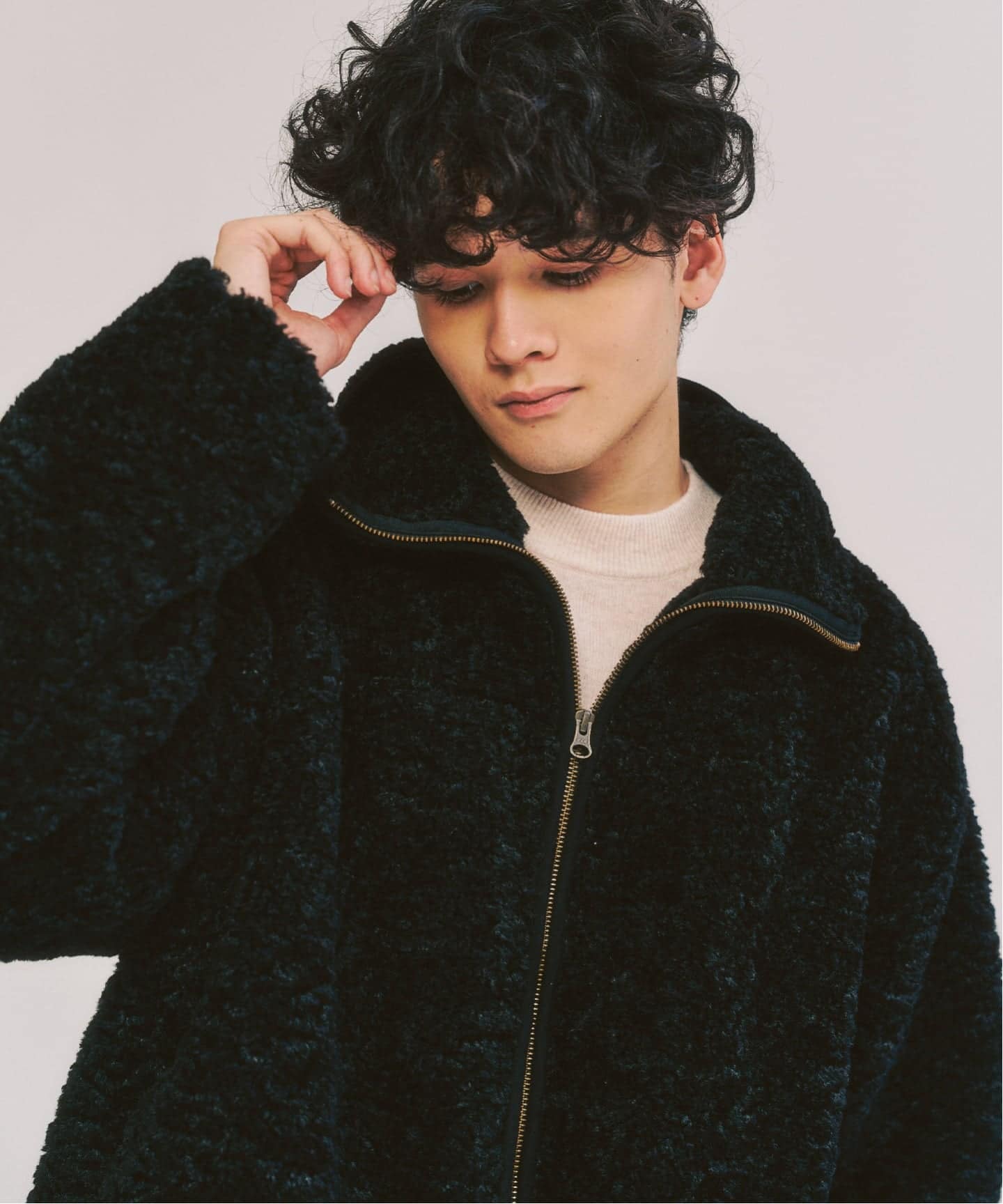 Curlboa ボアフリースブルゾン（その他ブルゾン／アウター）｜417