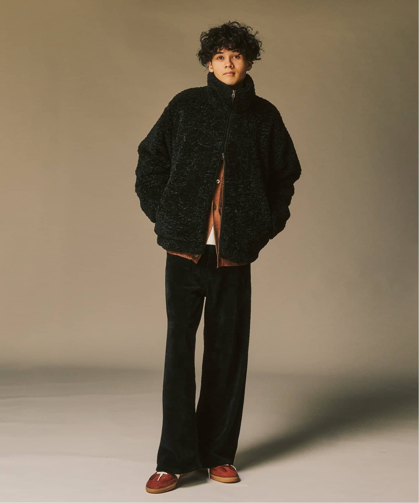 Curlboa ボアフリースブルゾン（その他ブルゾン／アウター）｜417