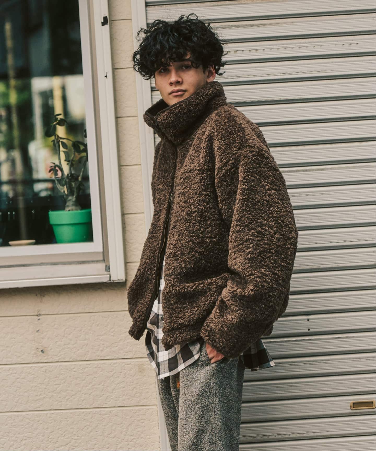 新品 ラッセルノ マイクロ ボアフリース ブルゾン ブラック L Curlboa ボアフリースブルゾン（その他ブルゾン／アウター）｜417