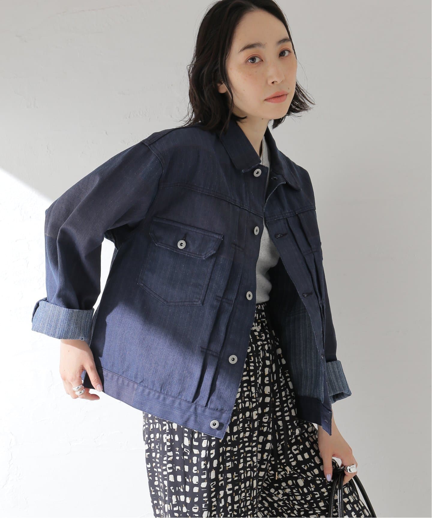 Coating DENIM WIDEsleeve G / デニムジャケット（デニム