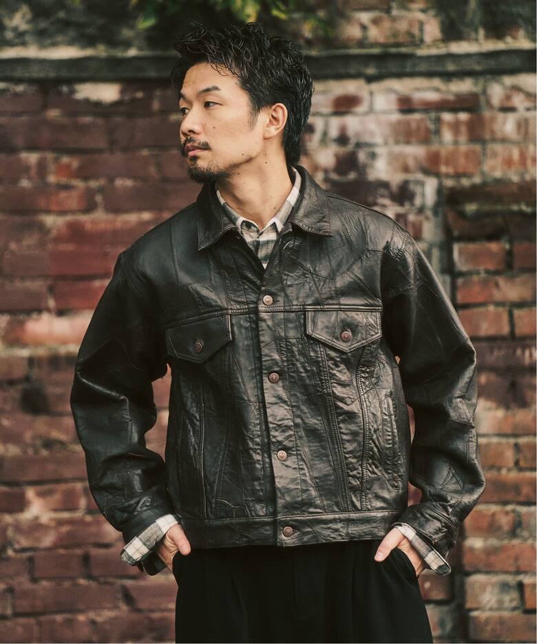 SKOOKUM / スクーカム】417別注Recraft ブルゾン（レザージャケット 