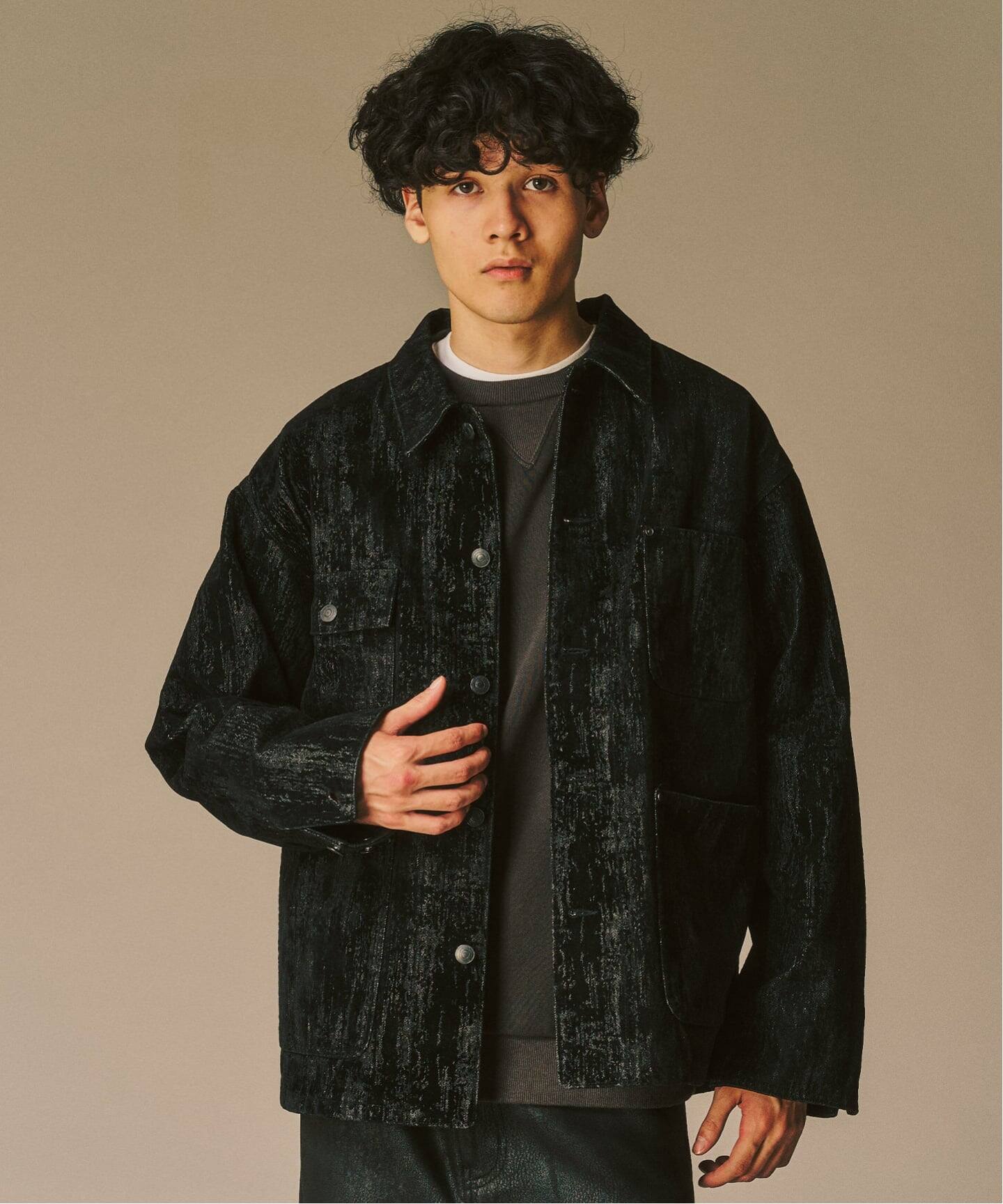 ベロアデニム カバーオール（その他ブルゾン／アウター）｜417 EDIFICE