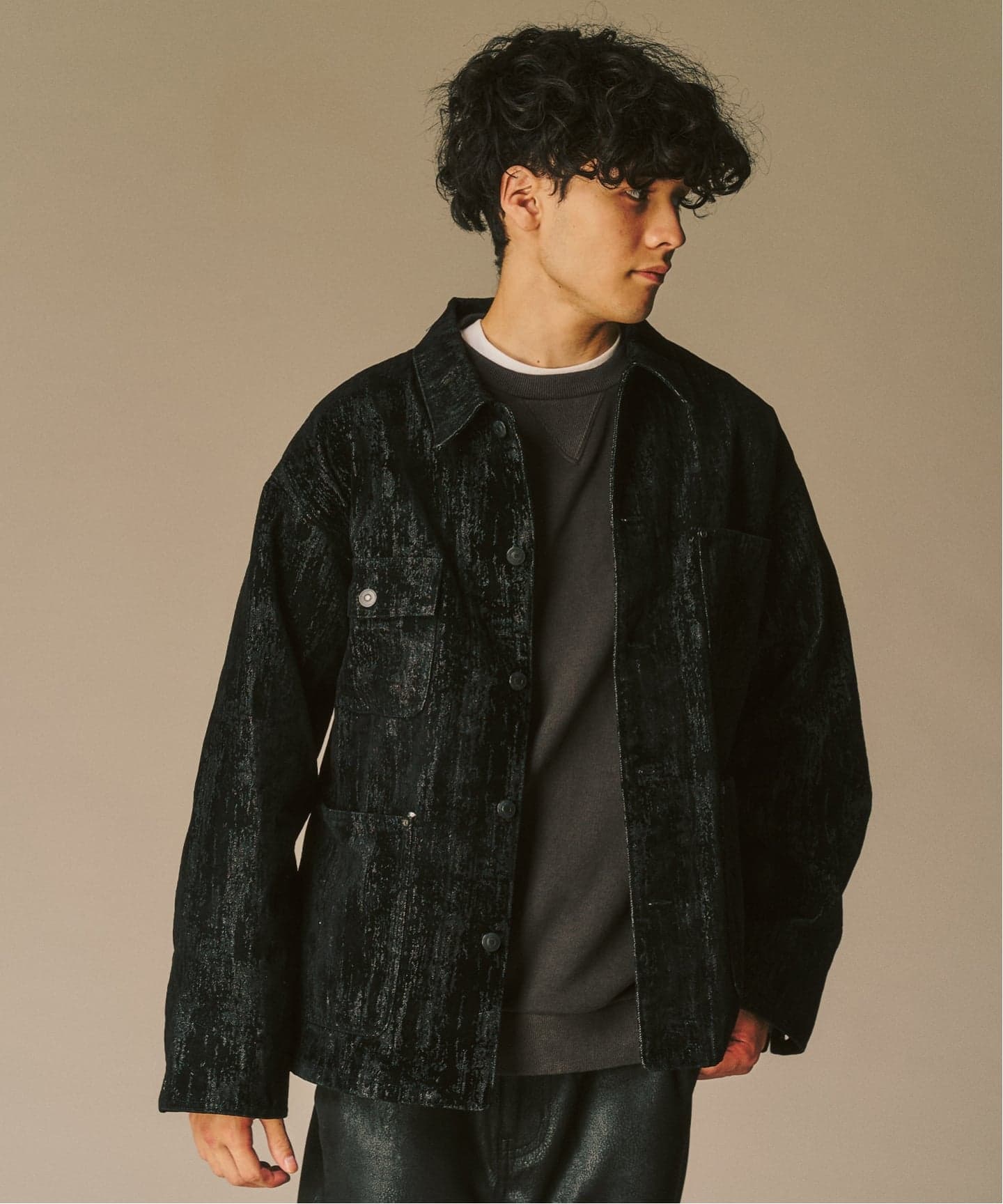 ベロアデニム カバーオール（その他ブルゾン／アウター）｜417 EDIFICE