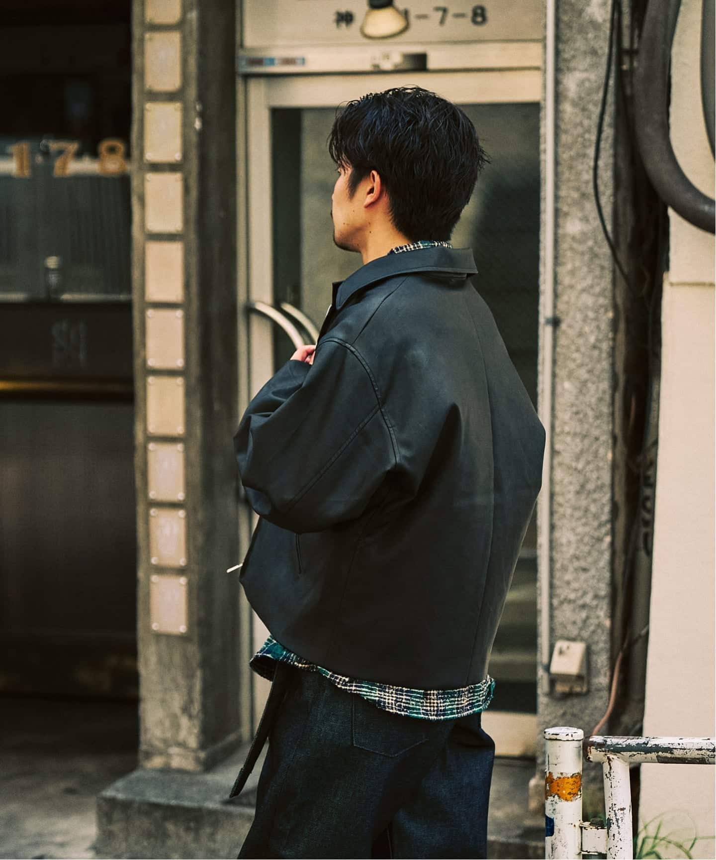 カーフL レザーショートブルゾン（レザージャケット）｜417 EDIFICE