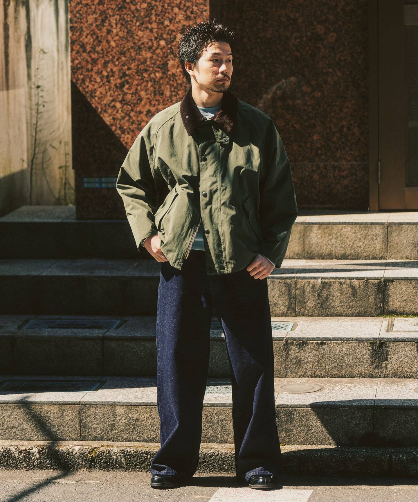 ジャケット・アウター BARBOUR 24ssOS TRANSPORTER CASUAL GRN38 バブアー Barbour barbour os transporter casual jacket （カーキ