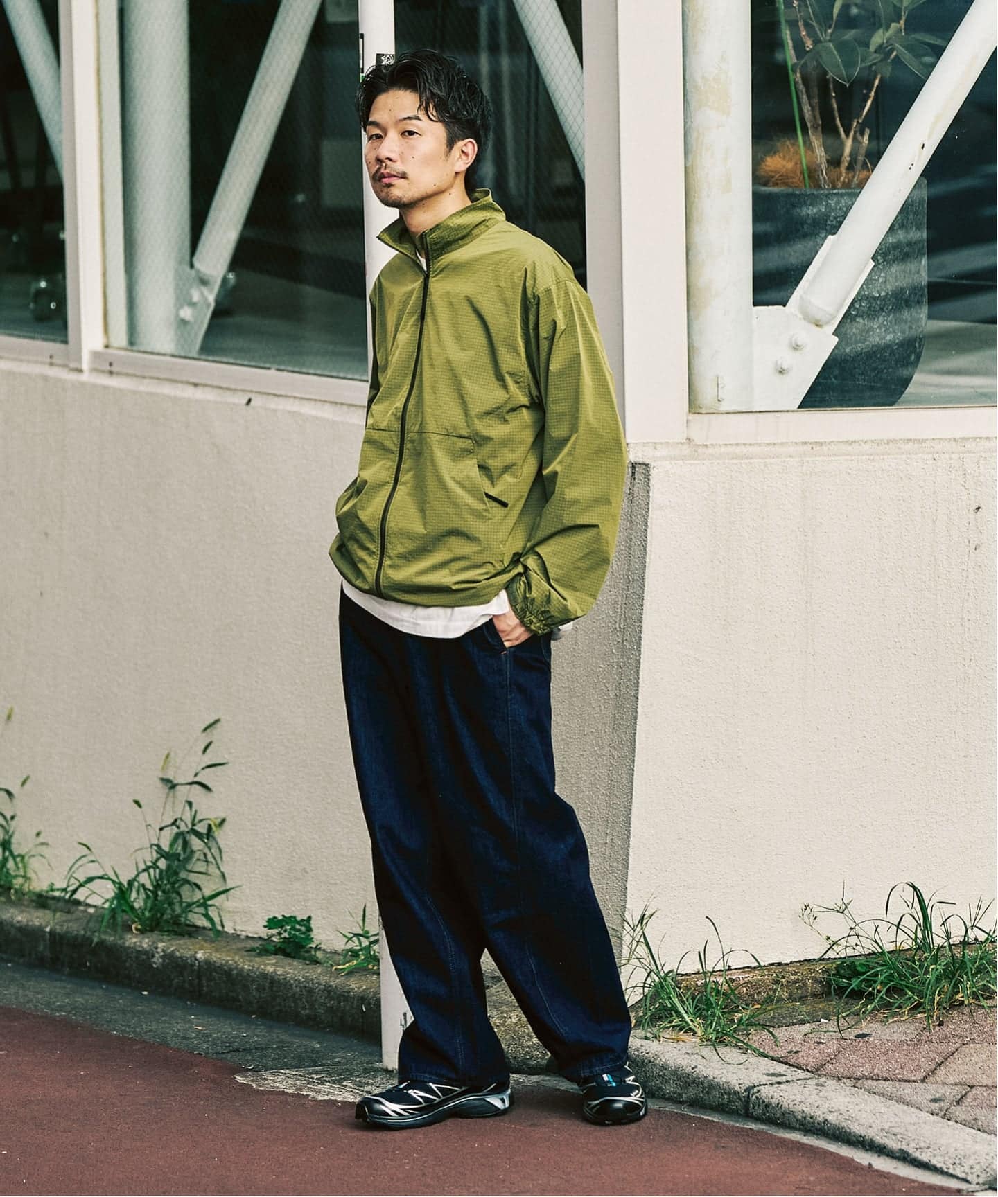 GOLDWIN / ゴールドウィン Dope Dyed Rip-stop Wind Jacket（ナイロン