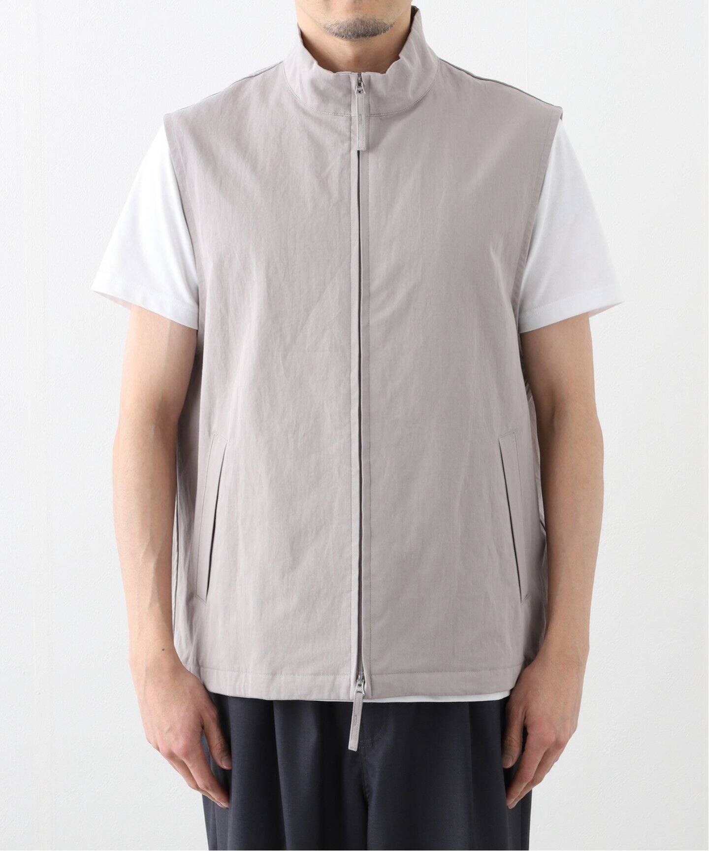 STILL BY HAND / スティルバイハンド Stand collar vest VE02251