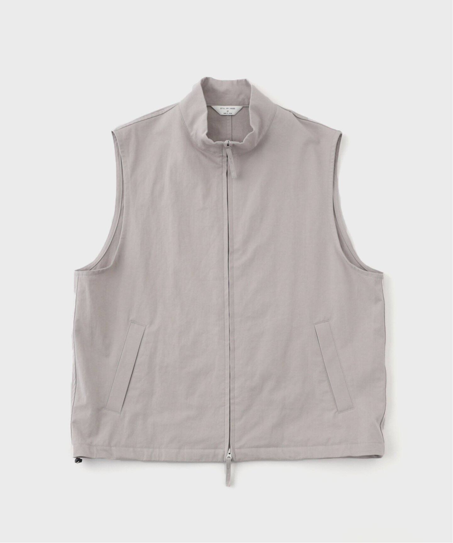 STILL BY HAND / スティルバイハンド Stand collar vest VE02251 