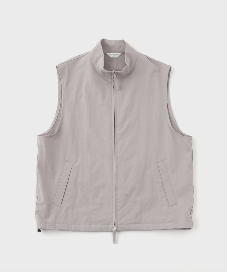 STILL BY HAND / スティルバイハンド Stand collar vest VE02251 
