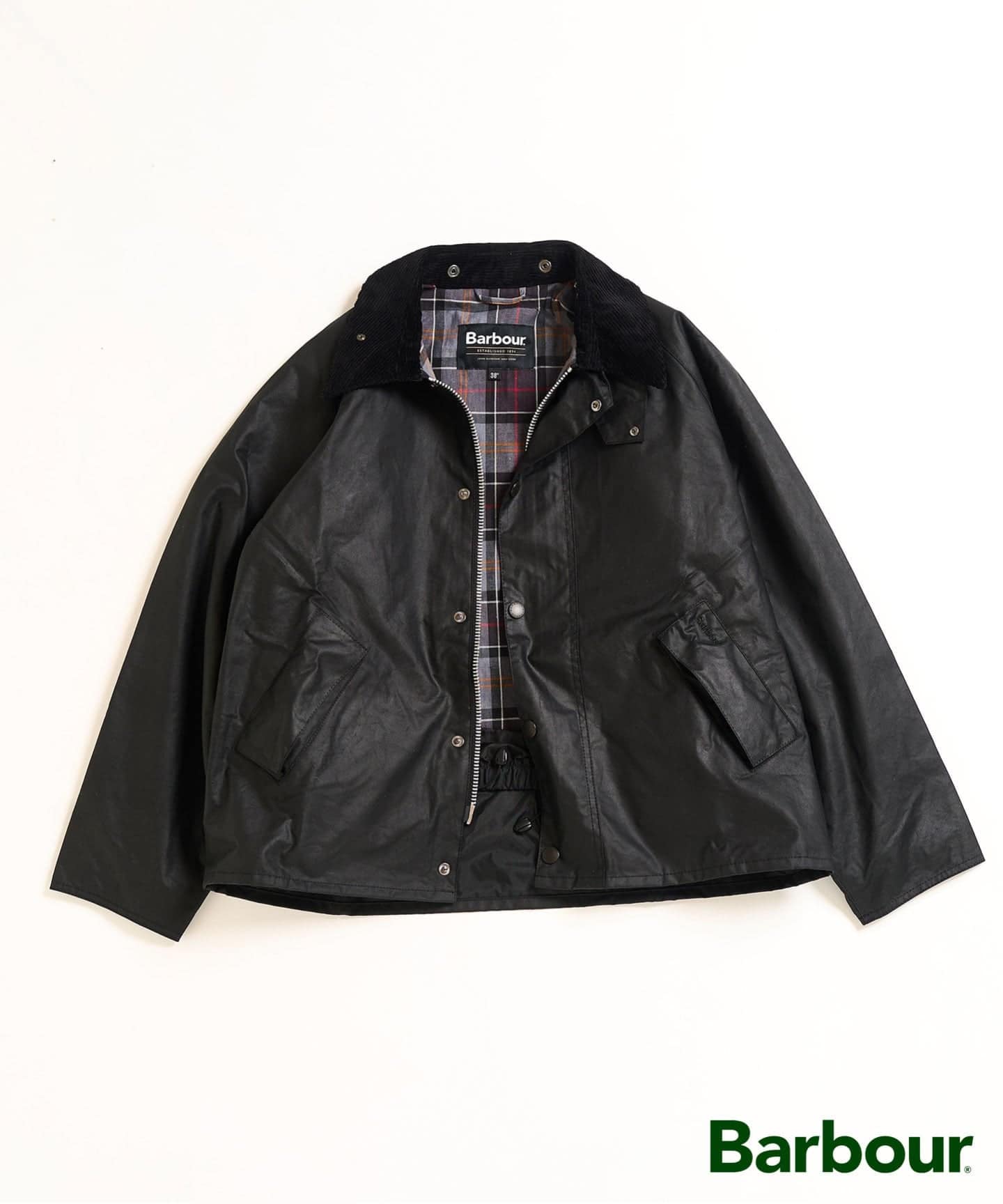 OS Transport Wax(ブラック)40 バブアー Barbour (バブアー) os transport wax トランスポートジャケット | B