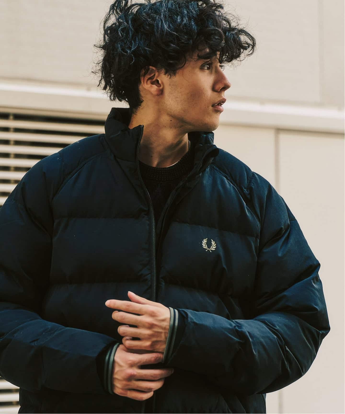 FRED PERRY / フレッドペリー RAGLAN SLEEVE PADDED JACKET（中綿