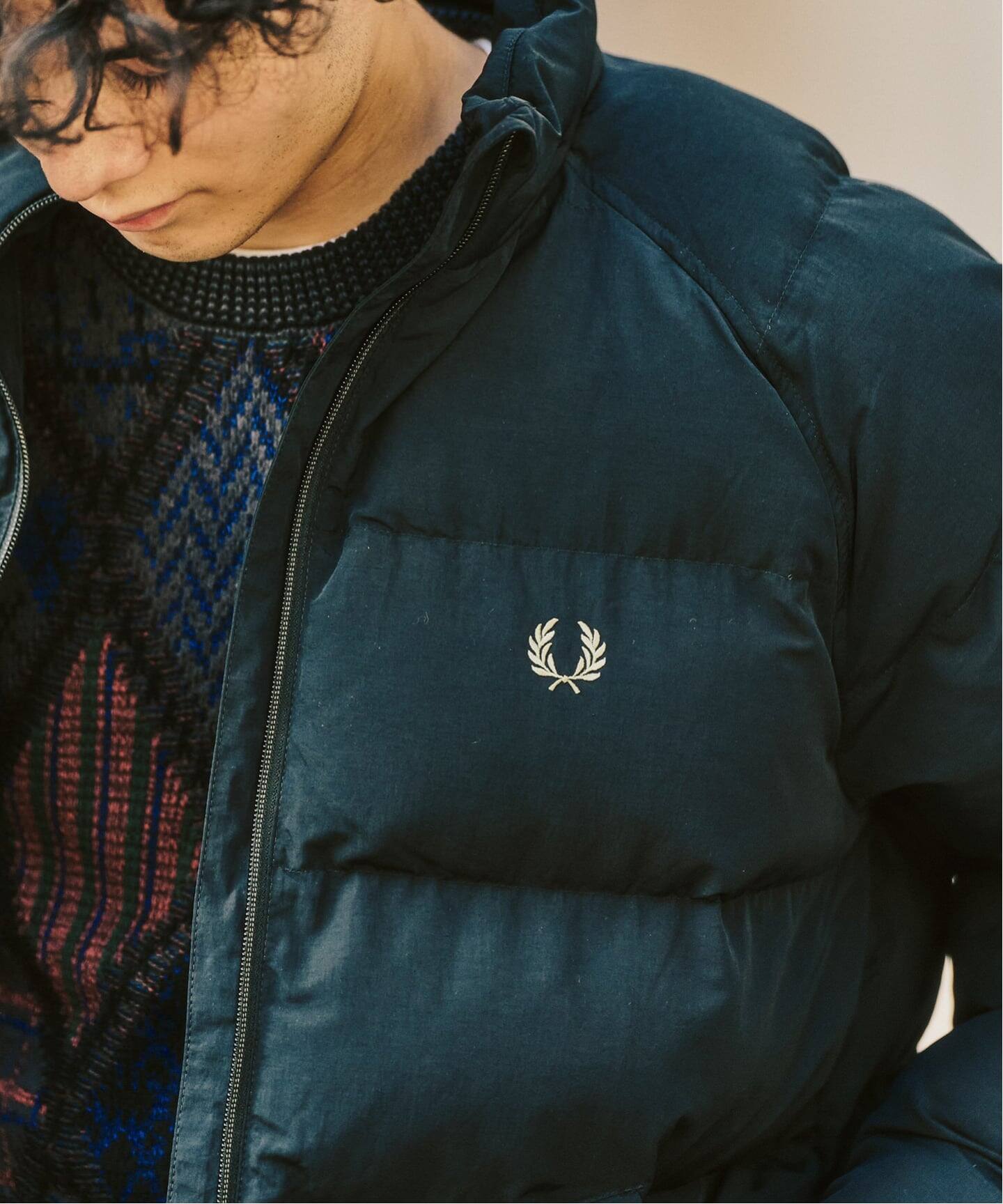 FRED PERRY / フレッドペリー RAGLAN SLEEVE PADDED JACKET