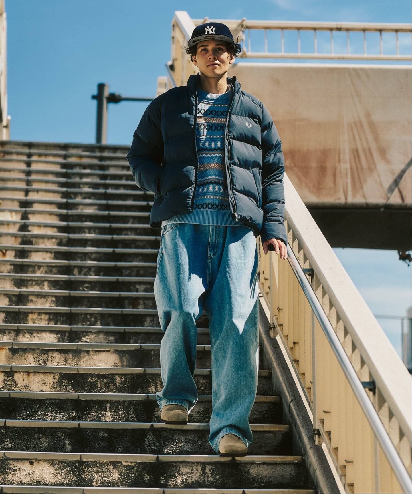 FRED PERRY / フレッドペリー RAGLAN SLEEVE PADDED JACKET（中綿