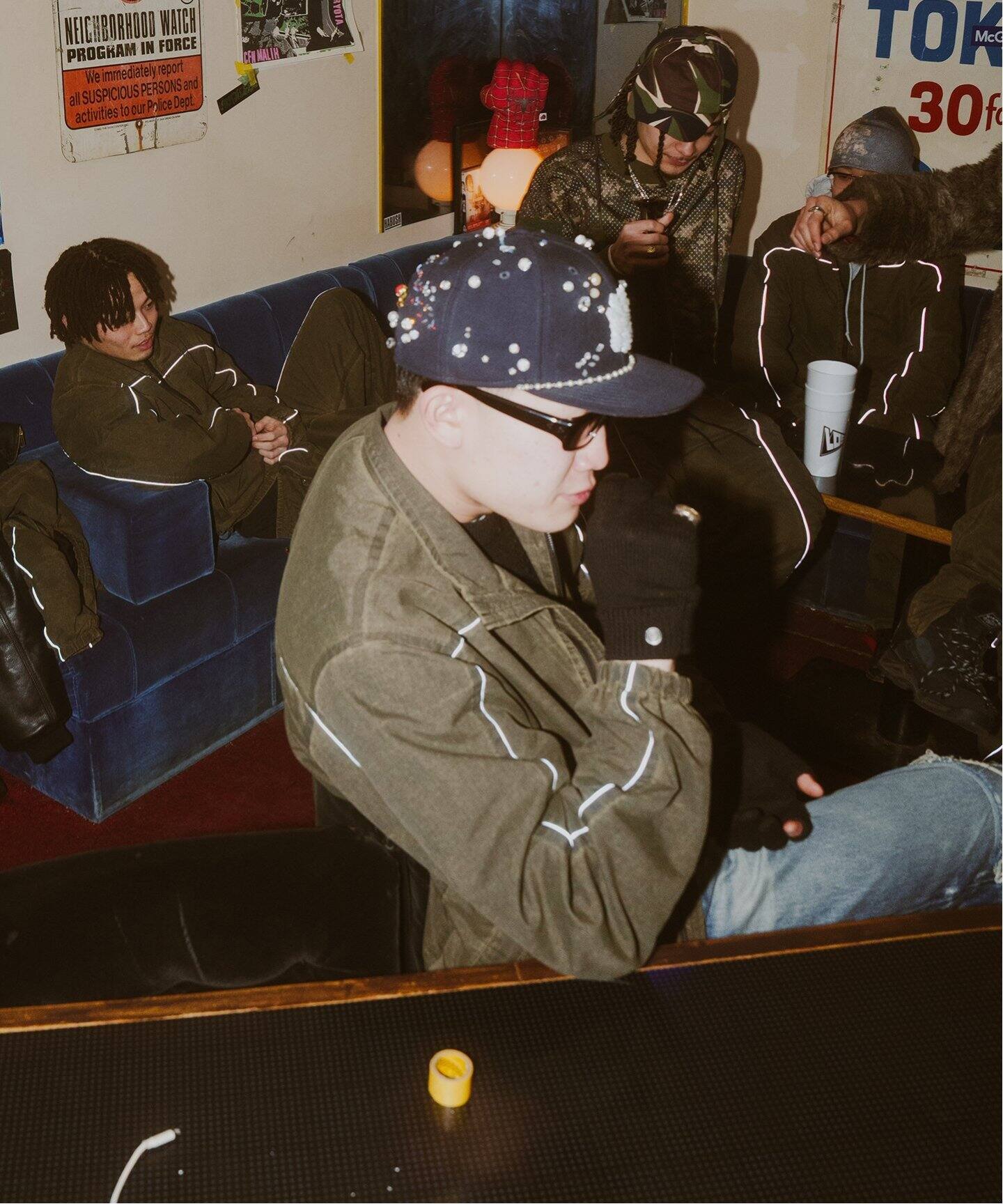 ジャケット・アウター ABC VALLAD FADED TRACK JACKET, PANTS VALLAD / バラッド】フェード トラック ジャケット（ナイロン