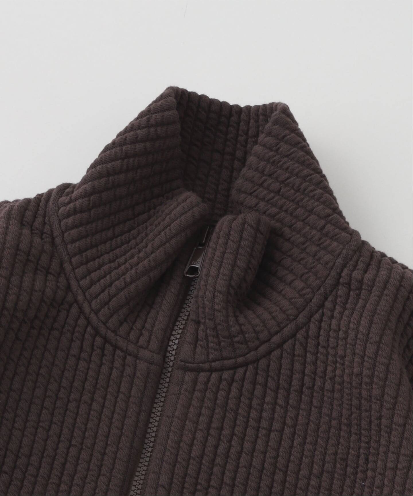 MATSUFUJI / マツフジ STRIPE JACQUARD STAND COLLAR JACKET