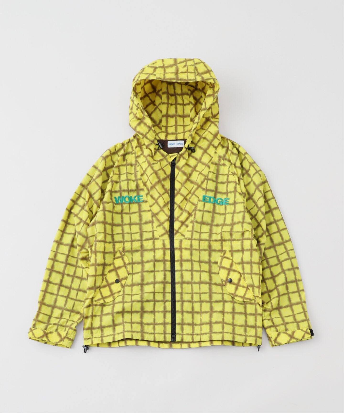 WOKE EDGE / ウォークエッジ TIEDYE CHECK PARKA（ナイロンジャケット 