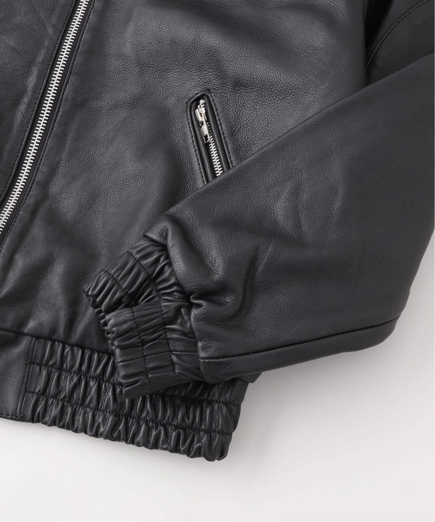 WOKE EDGE / ウォークエッジ LEATHER TECH BOMBER JACKET（レザー