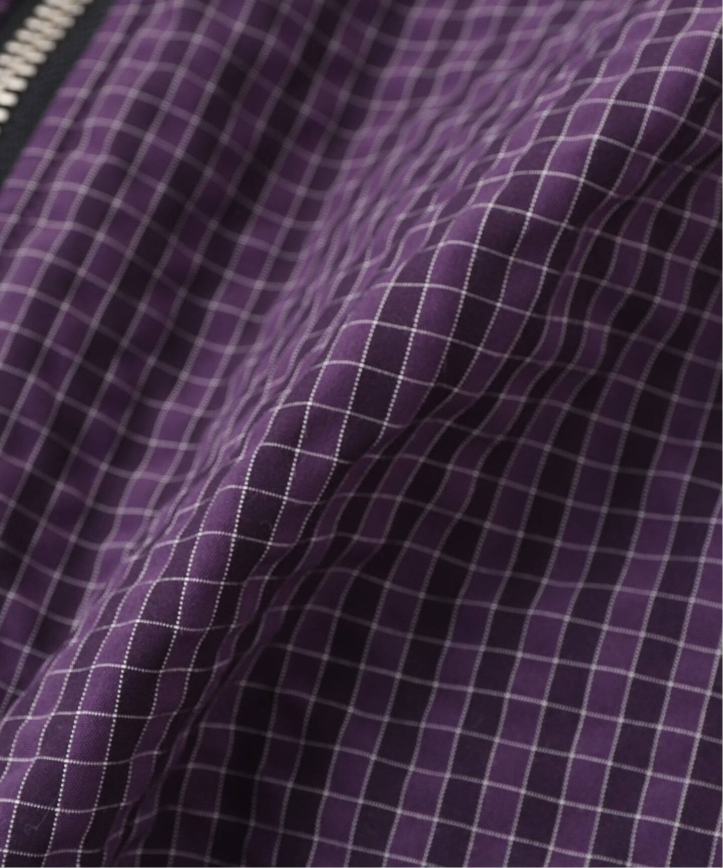 WOKE EDGE / ウォークエッジ FUR COLLAR CHECKERED DOWN JKT（ダウン