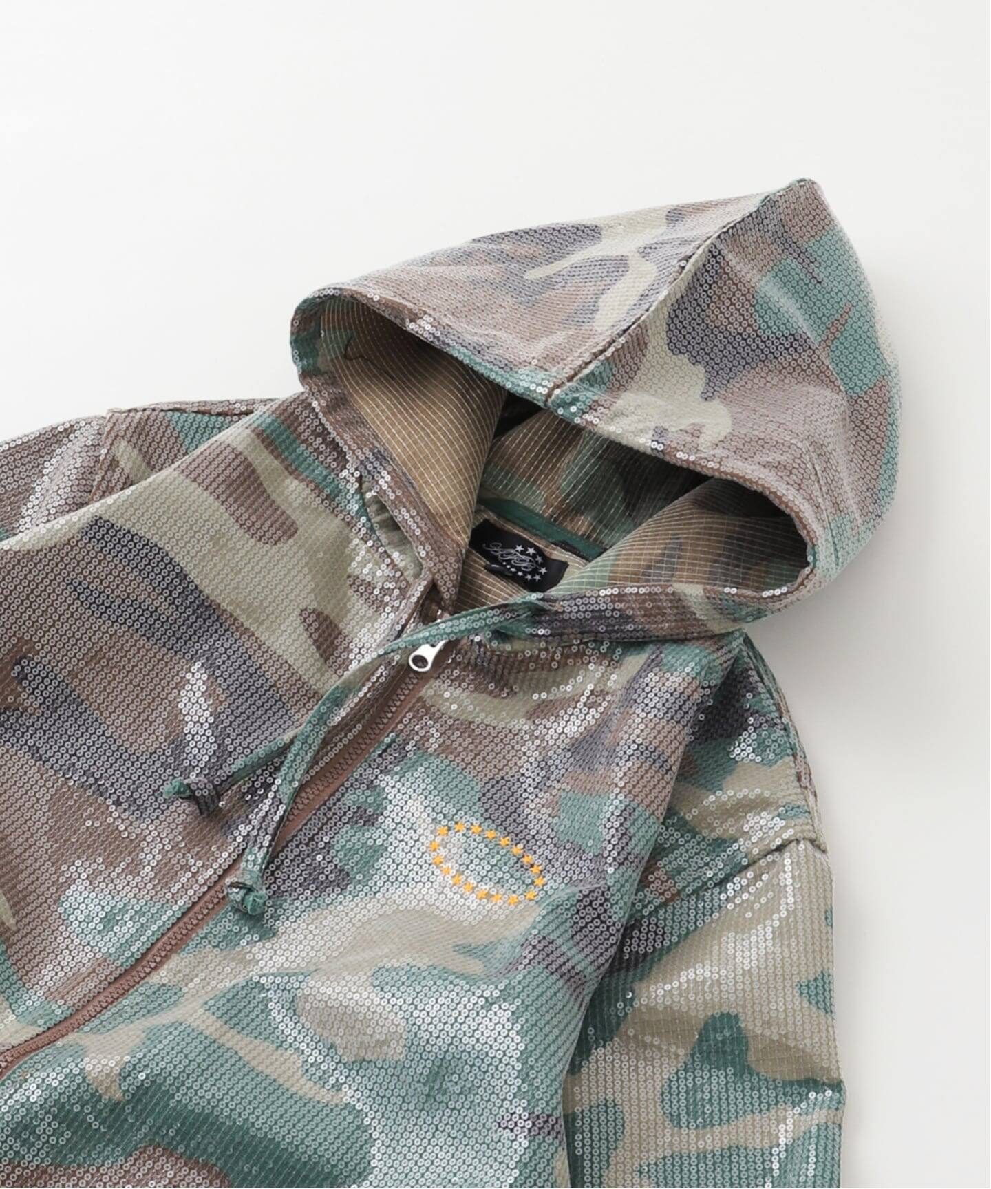 AFB / エーエフビー HOODED SPANGLE FLANNEL JACKET（その他ブルゾン