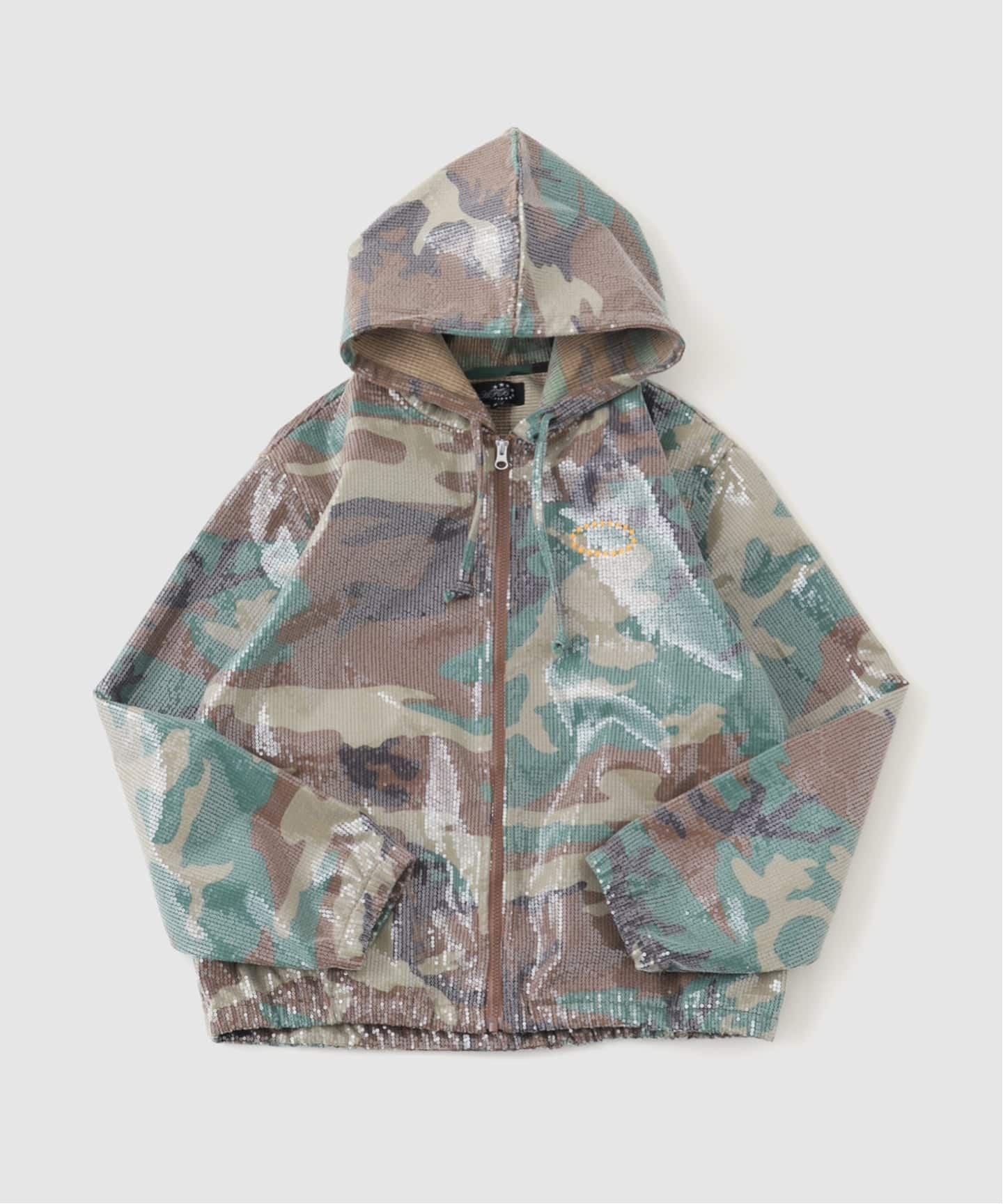 AFB / エーエフビー HOODED SPANGLE FLANNEL JACKET（その他ブルゾン