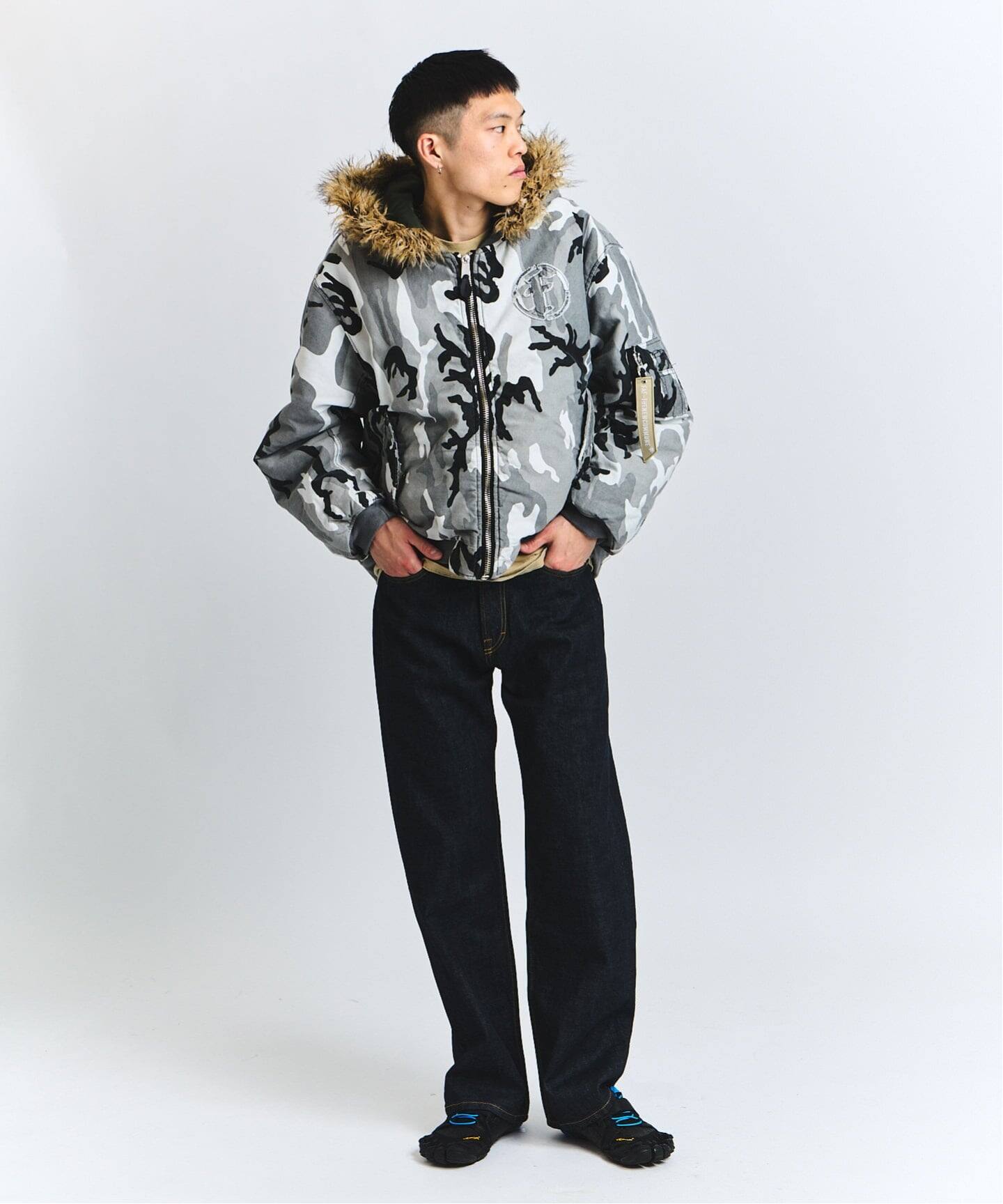 ジャケット・アウター FAF x FOSTEX MCD HOODED BOMBER BLOUSON FAF x FOSTEX MCD EXCLUSIVE HOODED BOMBER BLOUSON（MA-1）｜PULP