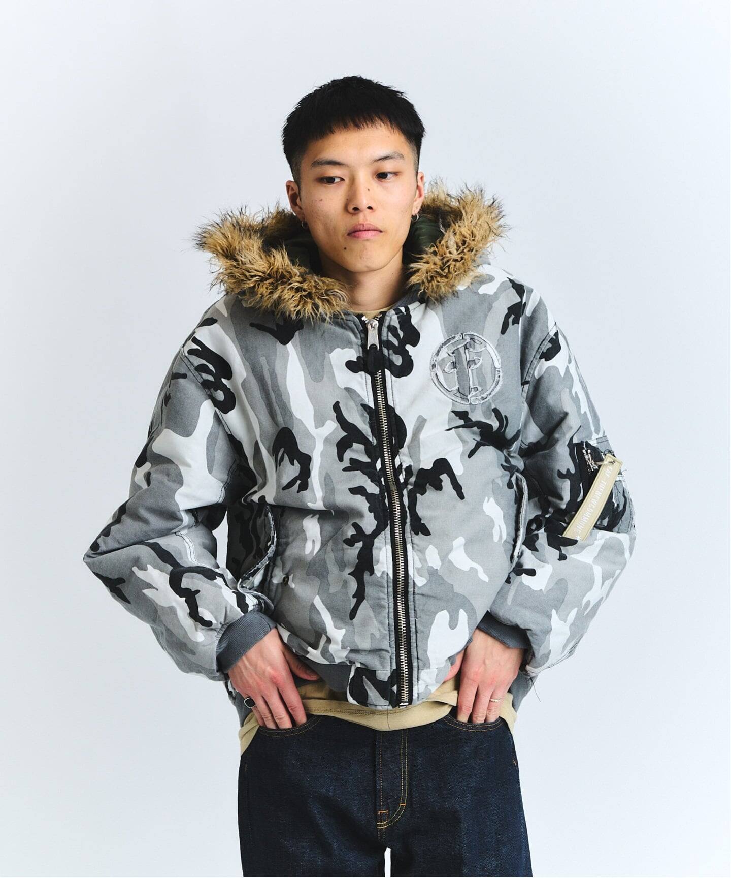 FAF x FOSTEX MCD EXCLUSIVE HOODED BOMBER BLOUSON（MA-1）｜PULP