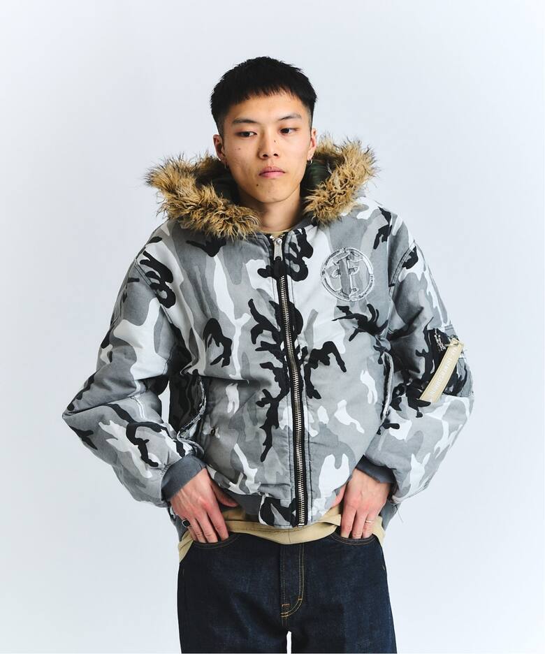 FAF x FOSTEX MCD EXCLUSIVE HOODED BOMBER BLOUSON（MA-1）｜PULP 